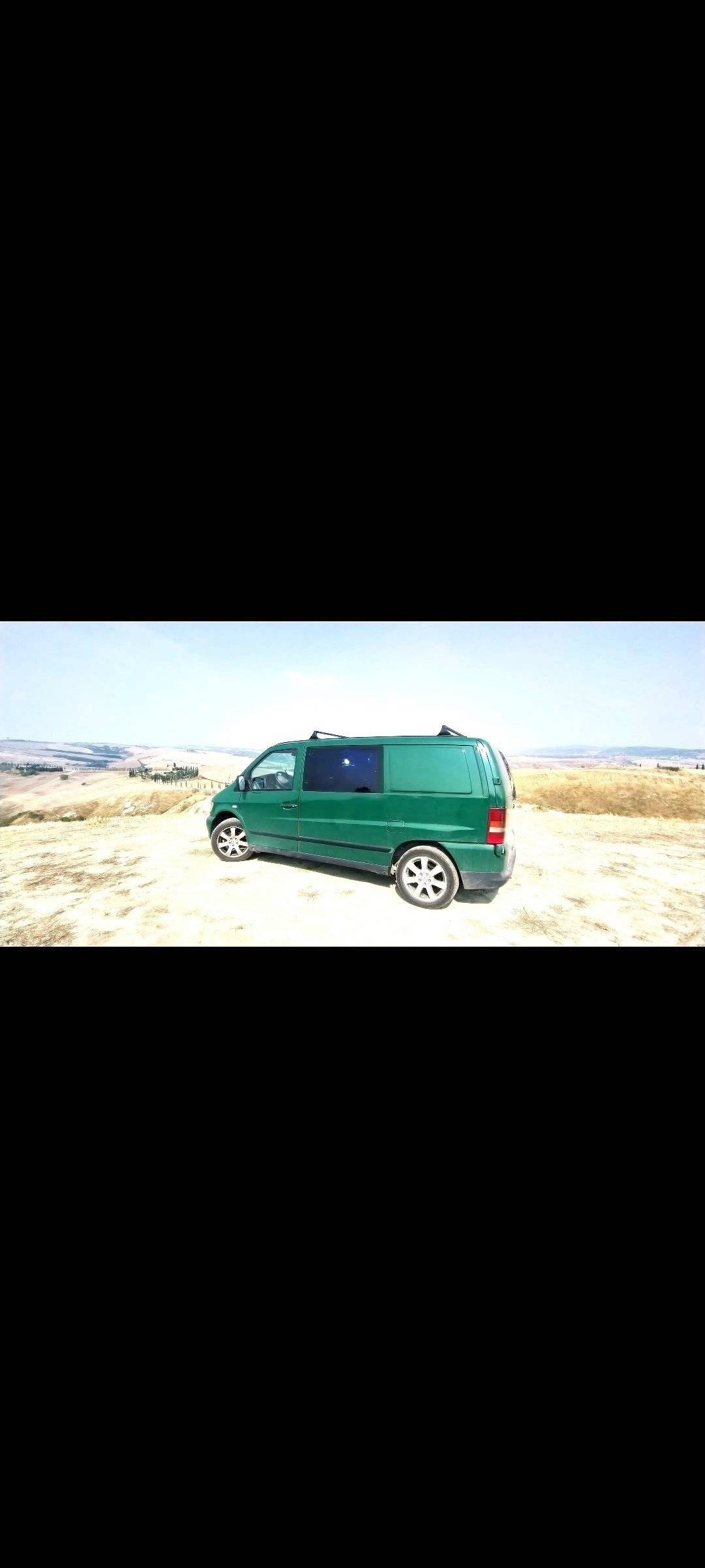 Front view from 3/4 Mercedes Vito 2,1 l 114 ch - Yescapa