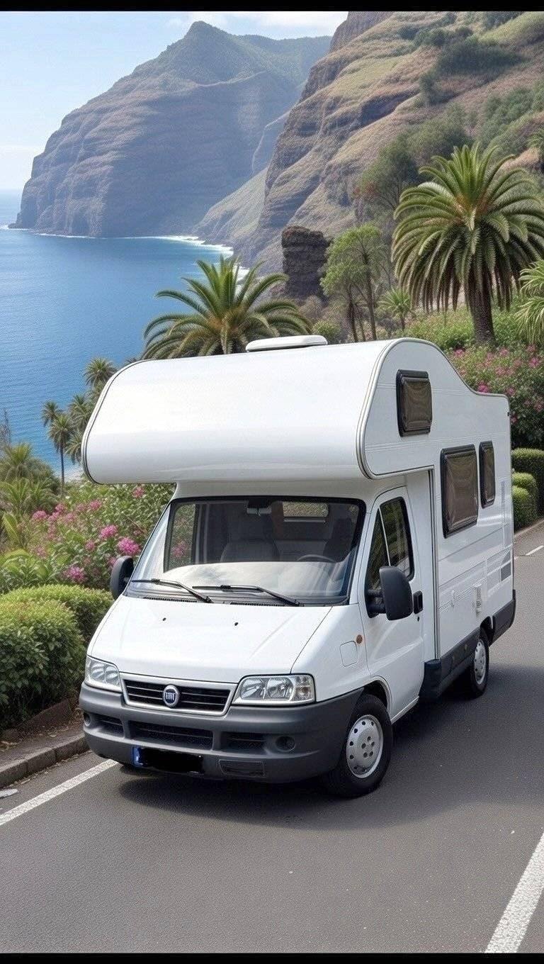 schräge Vorderansicht Fiat Fiat ducato 2.8l JTD - Yescapa