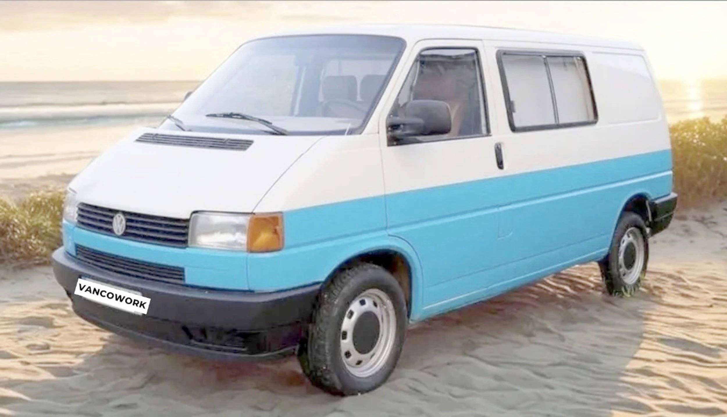 Front view from 3/4 Volkswagen Volkswagen T4 Transporter - Yescapa