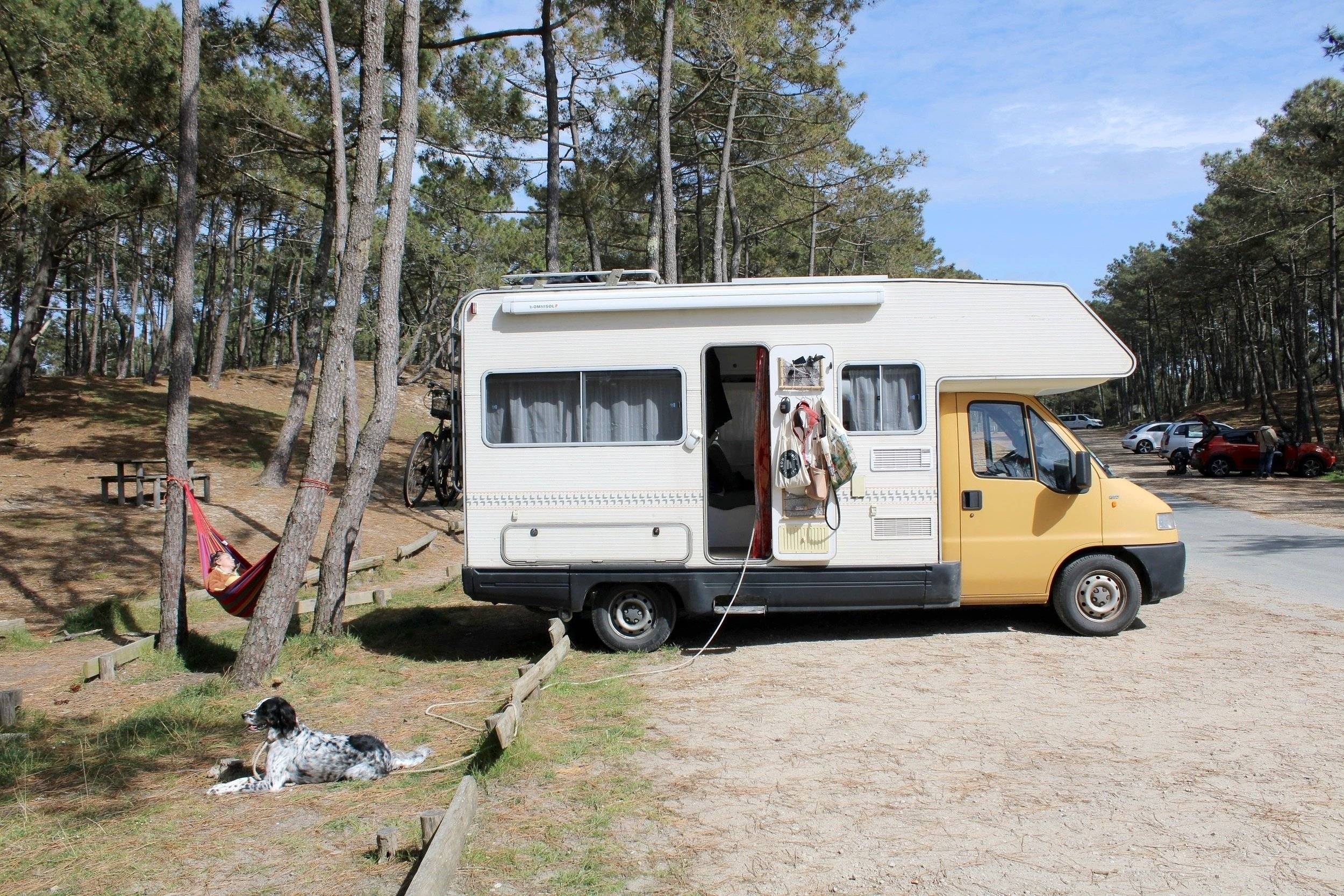 Vista de 3/4 Fiat 1,9 TD - Yescapa