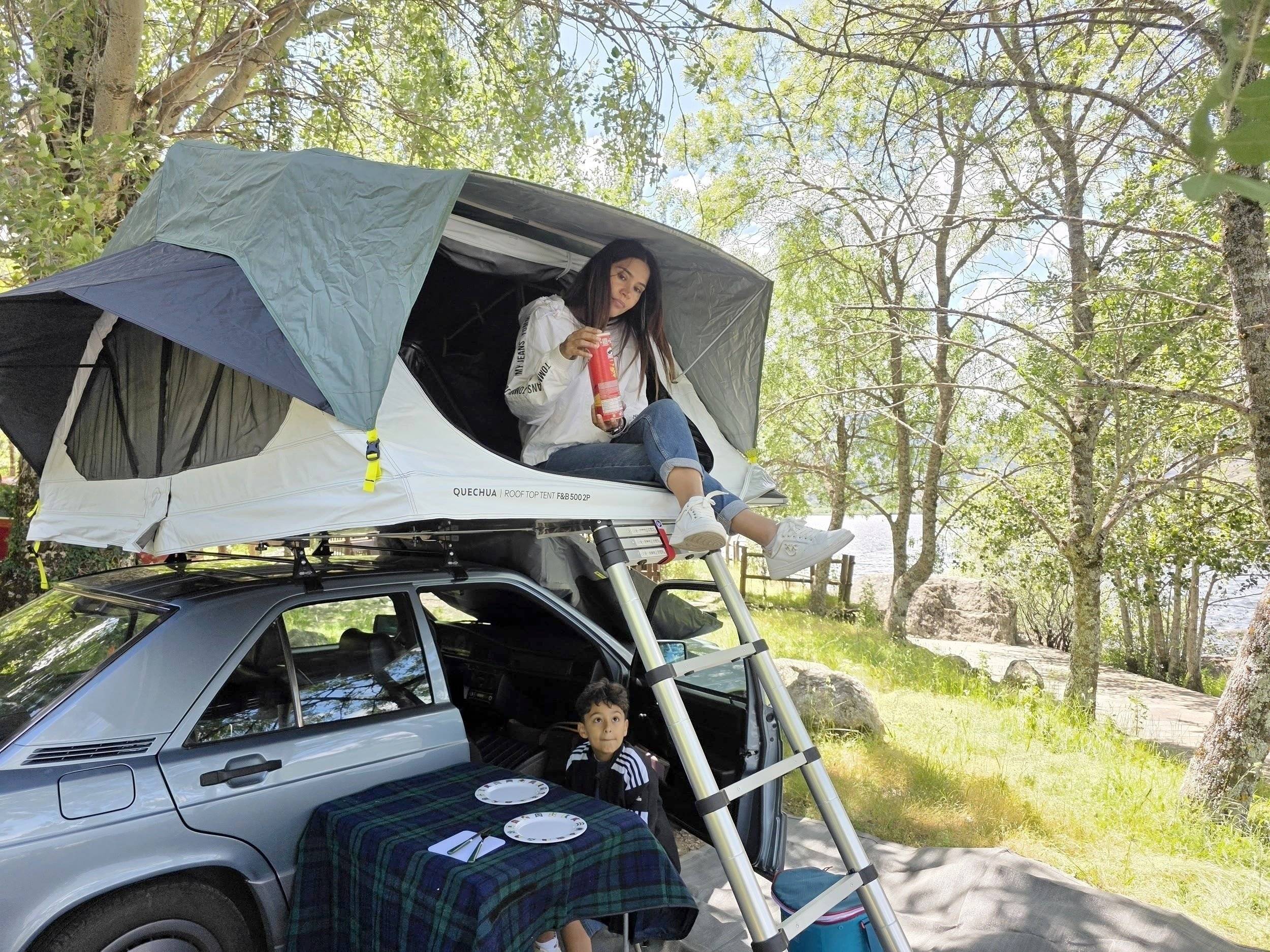 Classic Mercedes Rooftop Tent Adventure Portugal /Spain