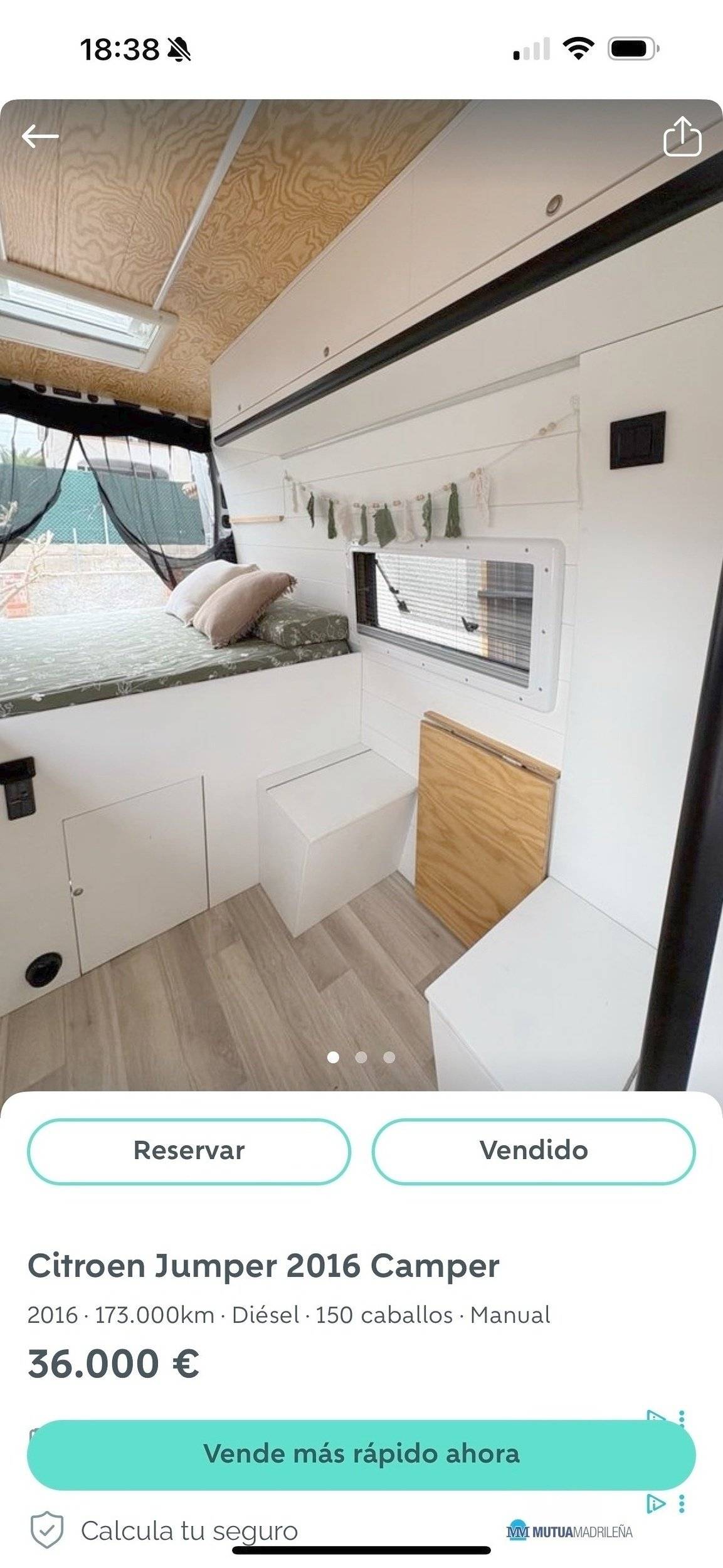 schräge Vorderansicht Citroën Citroën jumper - Yescapa