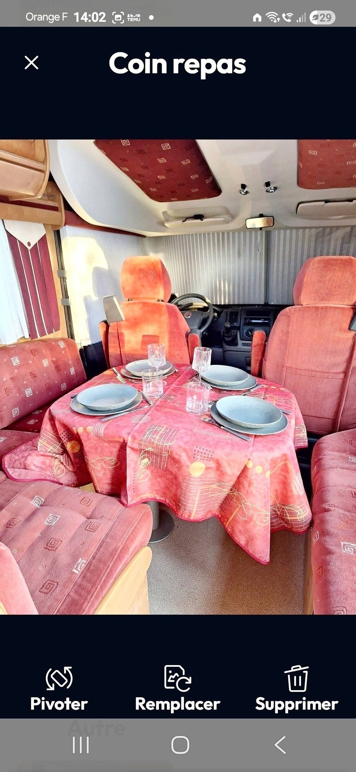 Dining Area Fiat Ducato 2,3 130 ch - Yescapa