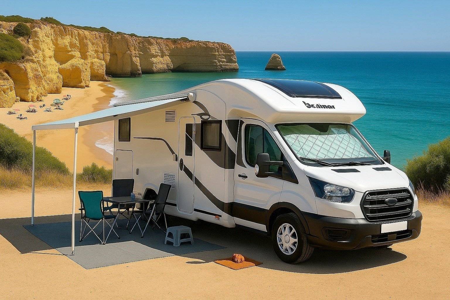 Front view from 3/4 Ford FORD TRANSIT - Yescapa