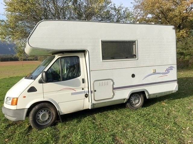 Front view from 3/4 Ford ford transit - Yescapa