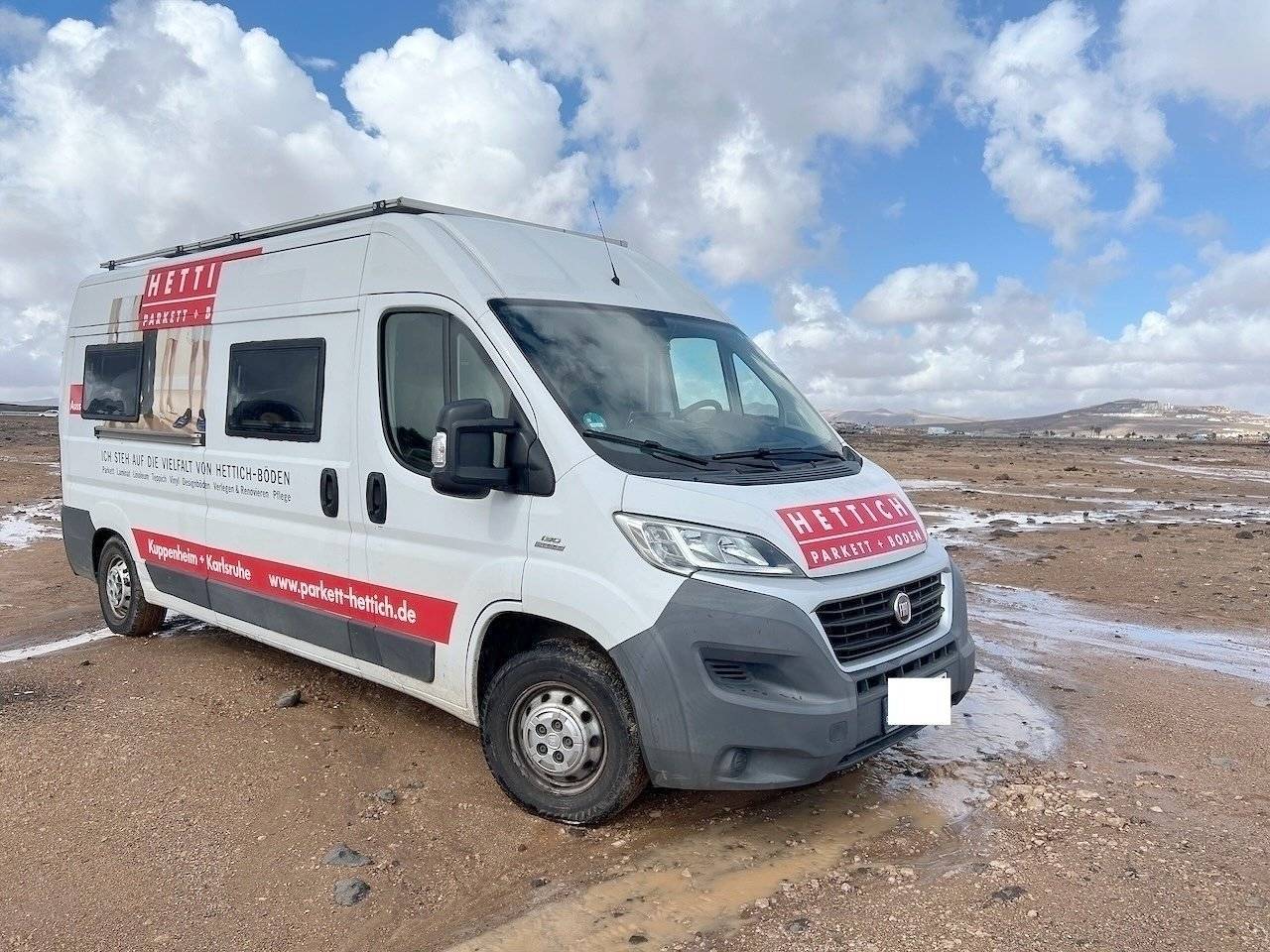 Vista frontale a ¾ Fiat Fiat ducato - Yescapa