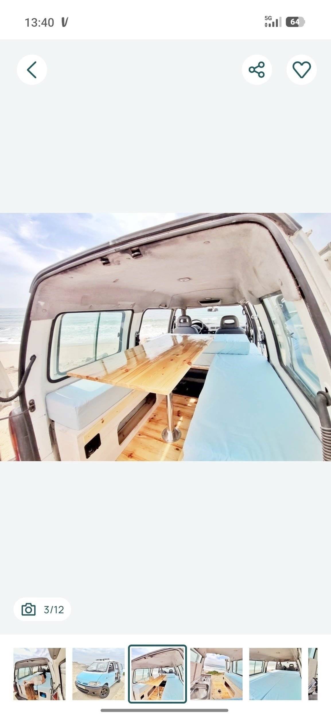 Comedor Nissan Vanette - Yescapa