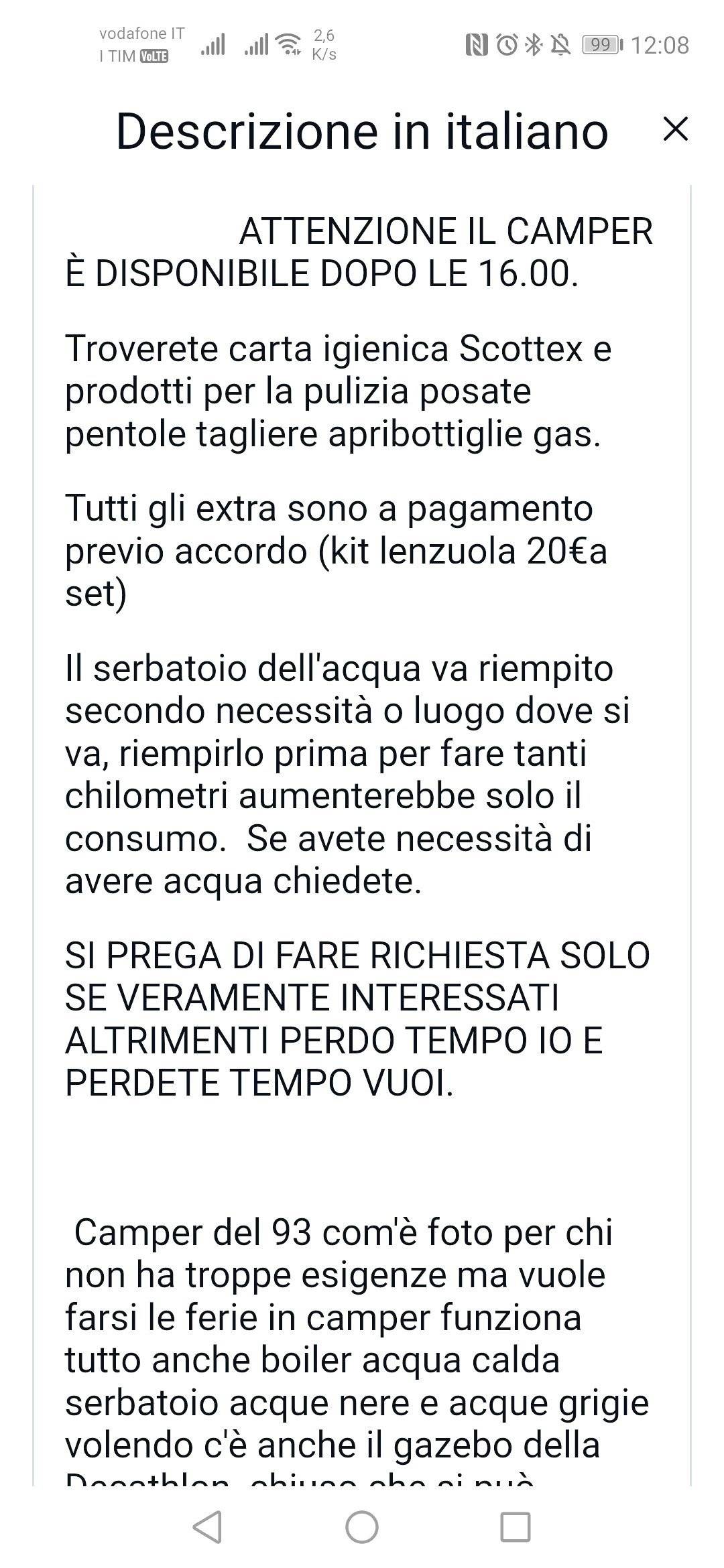 Mobilvetta Ducato 290 - 2.5 TD