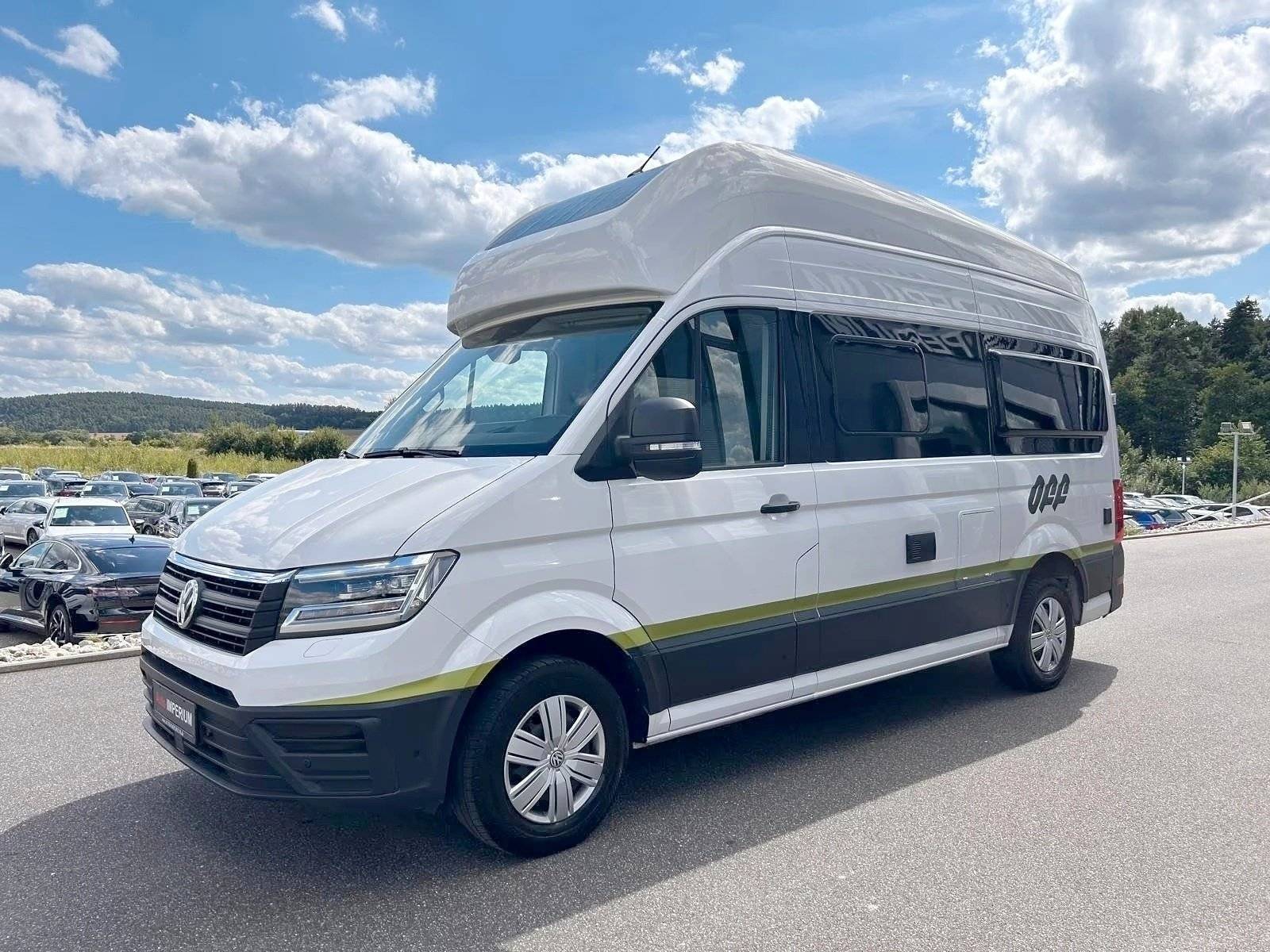 Vue avant de 3/4 Volkswagen Volkswagen Grand California - Yescapa