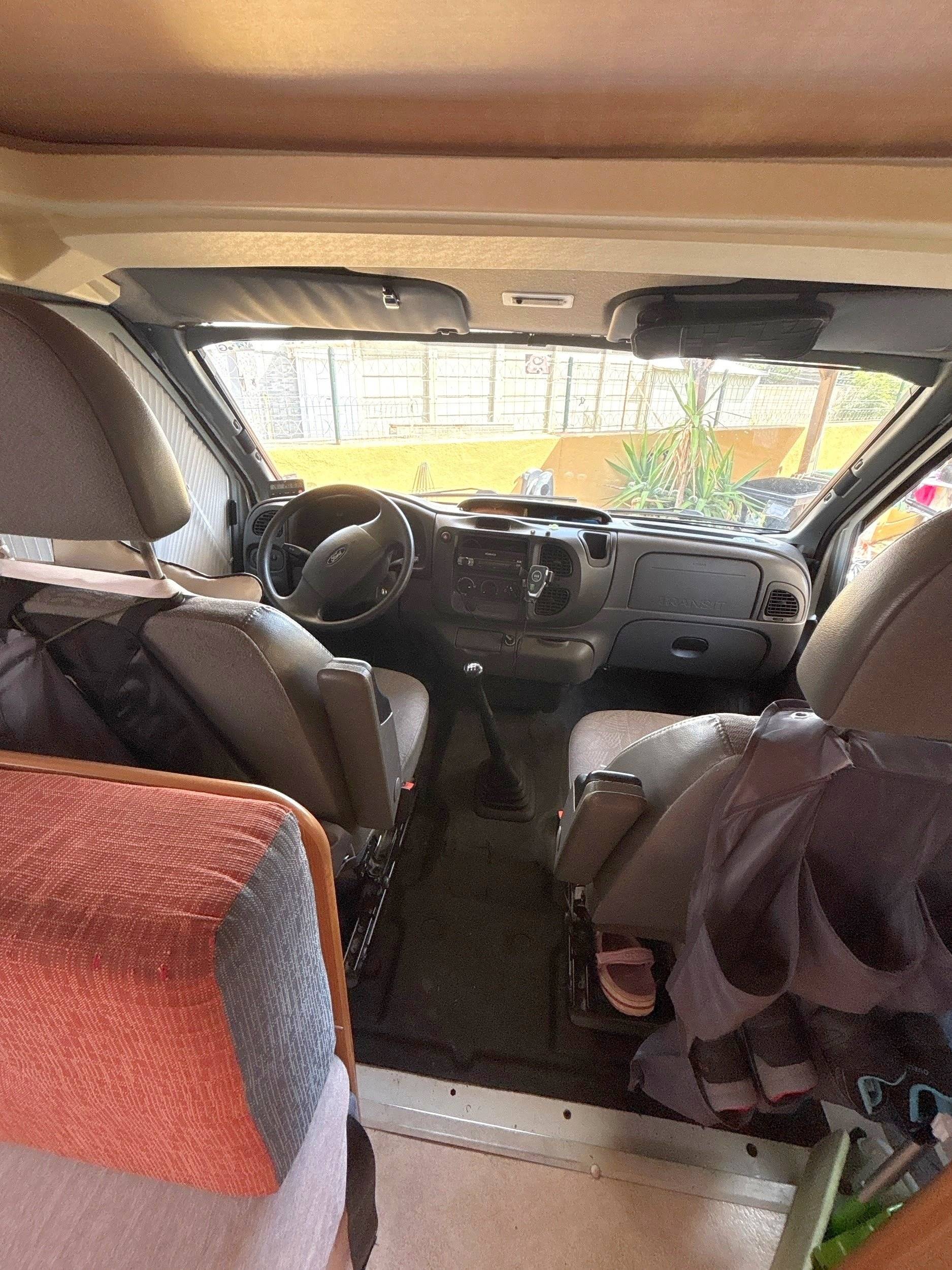 Bestuurderplaats Ford Transit - Yescapa