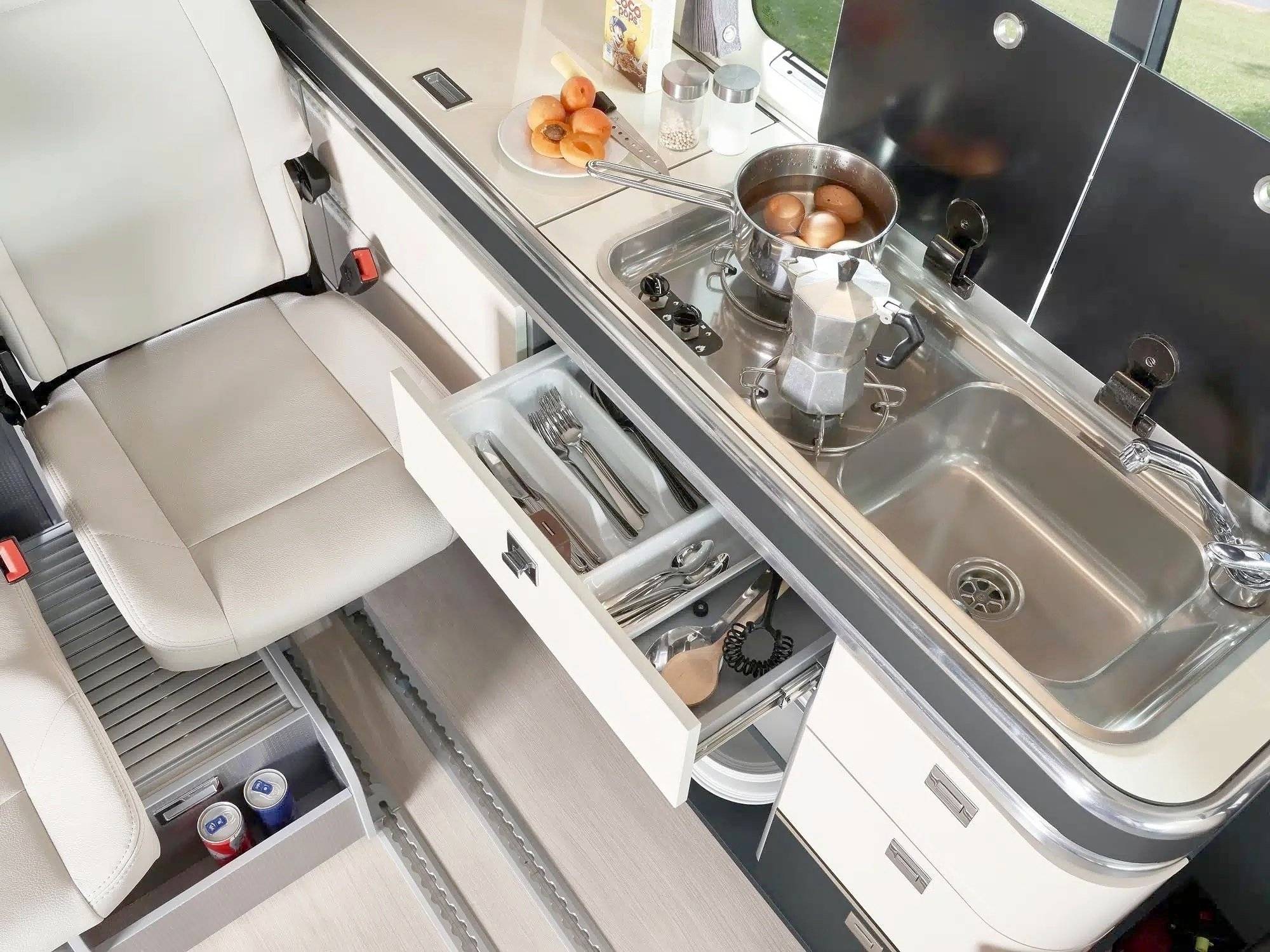 Coin cuisine Volkswagen T6.1 2,0 l 204 ch - Yescapa