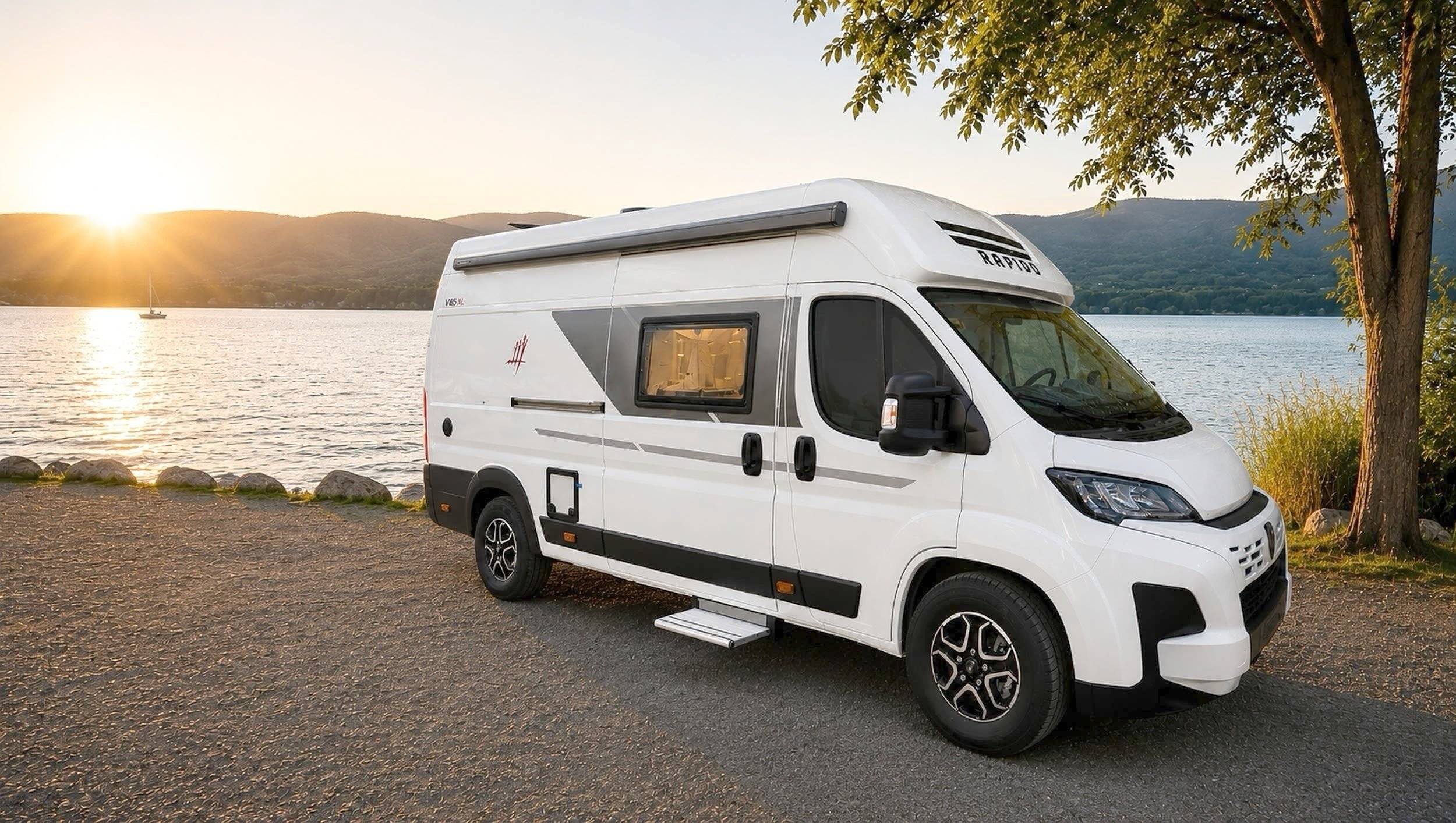 Vista frontale a ¾ Fiat Ducato 2,3 l Multijet 140 ch. - Yescapa