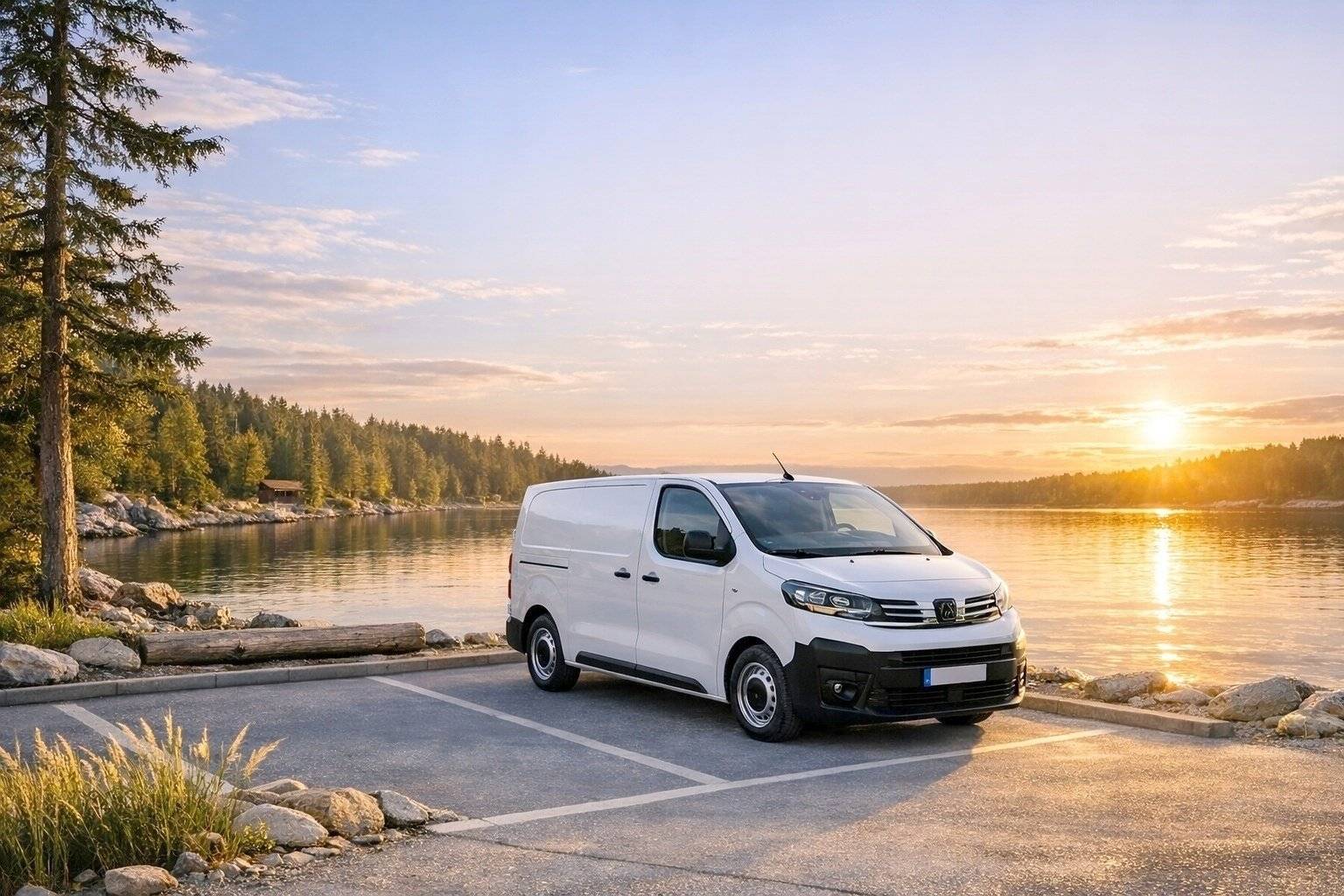 Vue avant de 3/4 Peugeot Expert - Yescapa