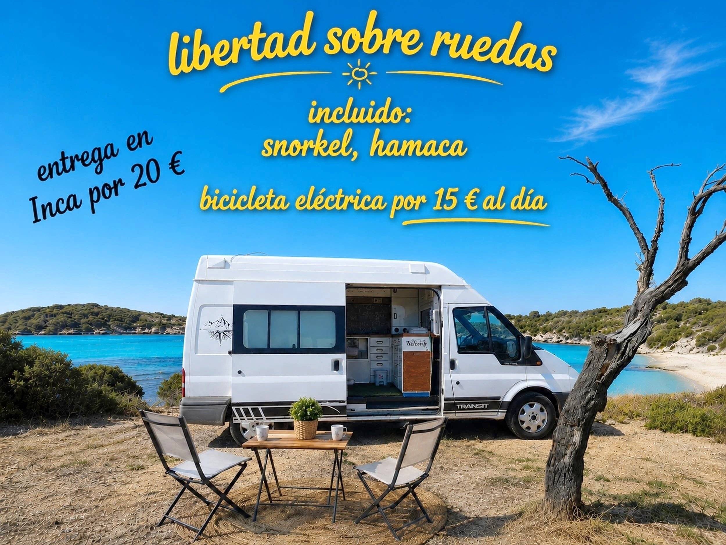 Vista frontale a ¾ Ford - Yescapa