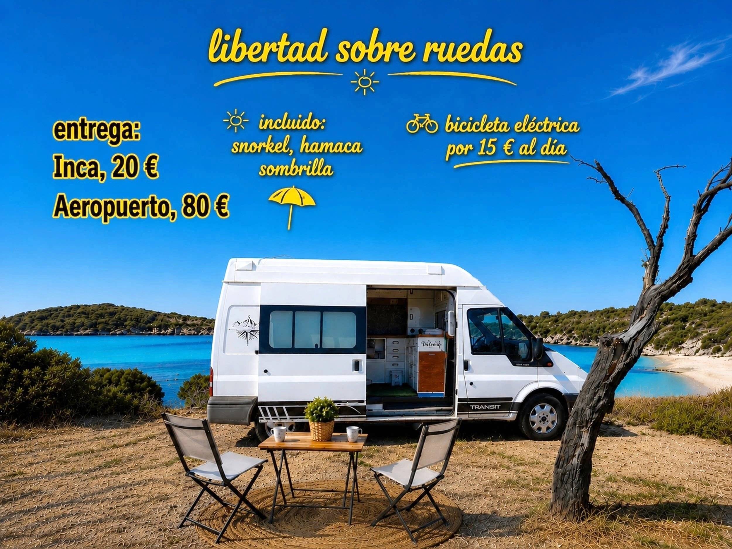 Vista frontale a ¾ Ford - Yescapa
