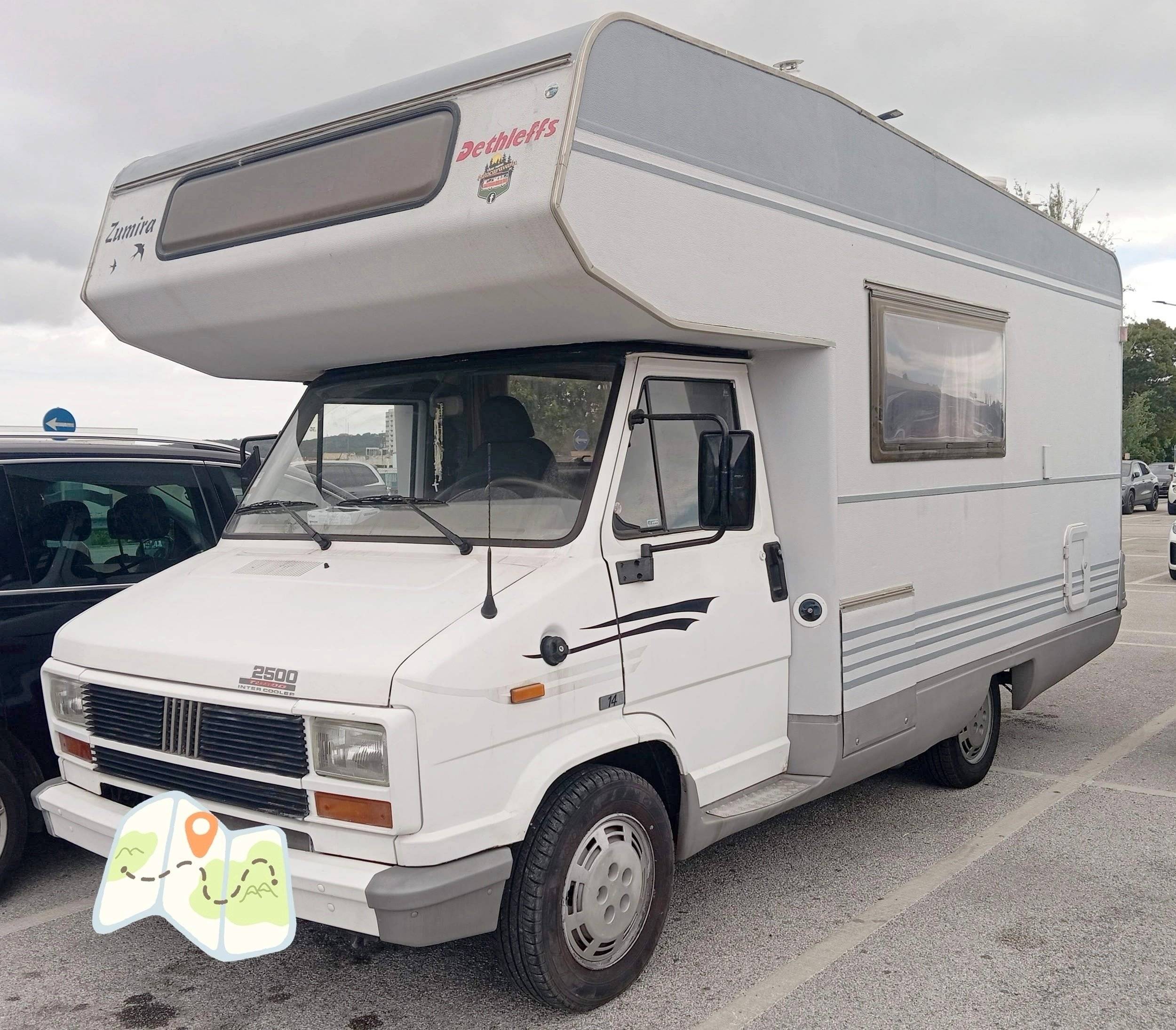 Vista del vehículo ángulo delantero Fiat Ducato 14, 2.5 TDi - 230 BEMAB - Yescapa