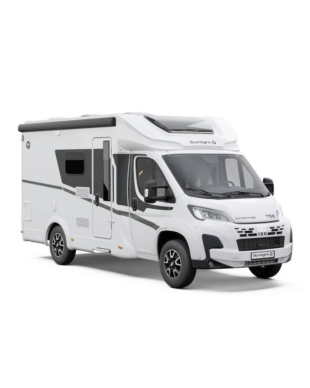 Front view from 3/4 Fiat T58s Adventure (Automatic) - Yescapa