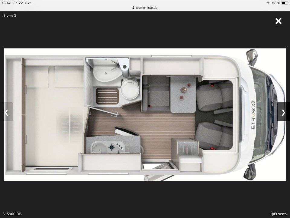 Etrusco 5900/T 5900 Db Ducato 2,3 l Multijet 130 ch.