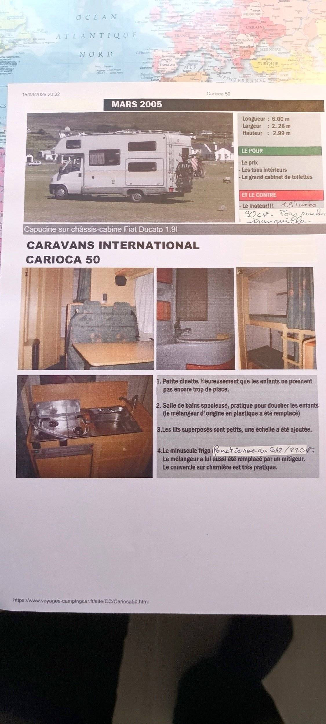 Coin repas Fiat Ducato 2,0 l Multijet 100 ch. - Yescapa