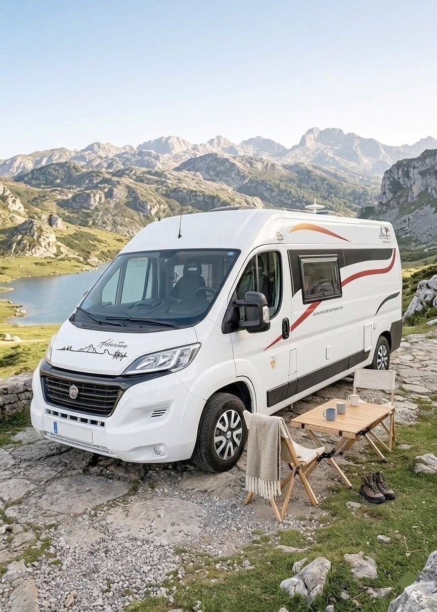 Vista del vehículo ángulo delantero Fiat Ducato 2,3 l Multijet 130 ch. - Yescapa