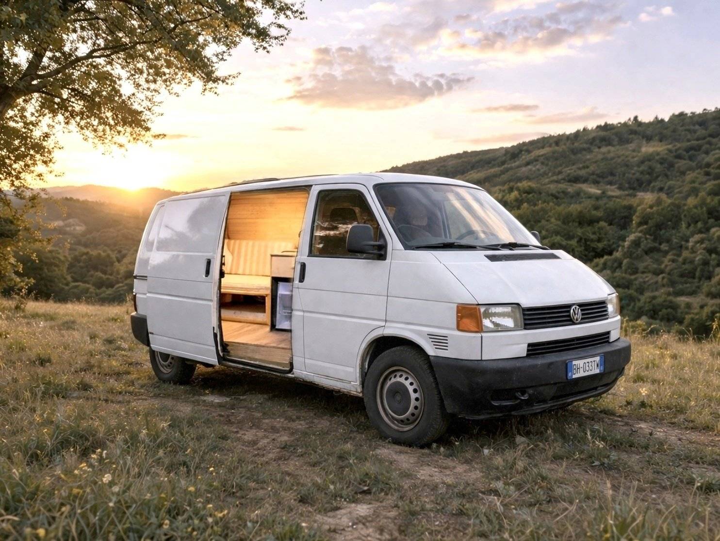 Front view from 3/4 Volkswagen volkswagen - Yescapa