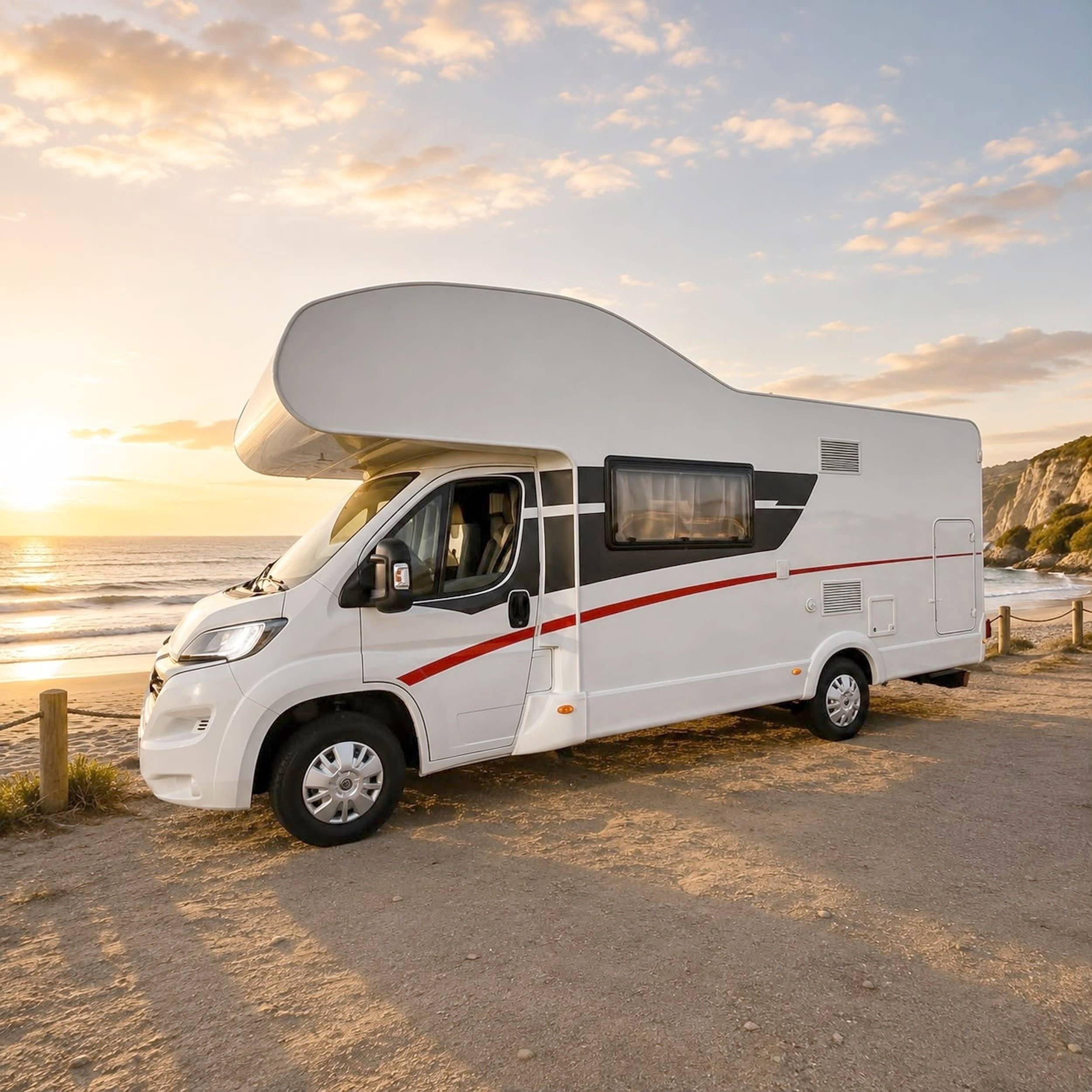 schräge Vorderansicht Fiat Ducato 2,3 l 150 ch - Yescapa