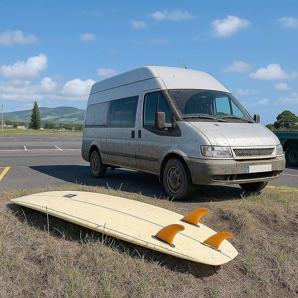 Vista del vehicle angle davanter Ford FORD TRANSIT - Yescapa