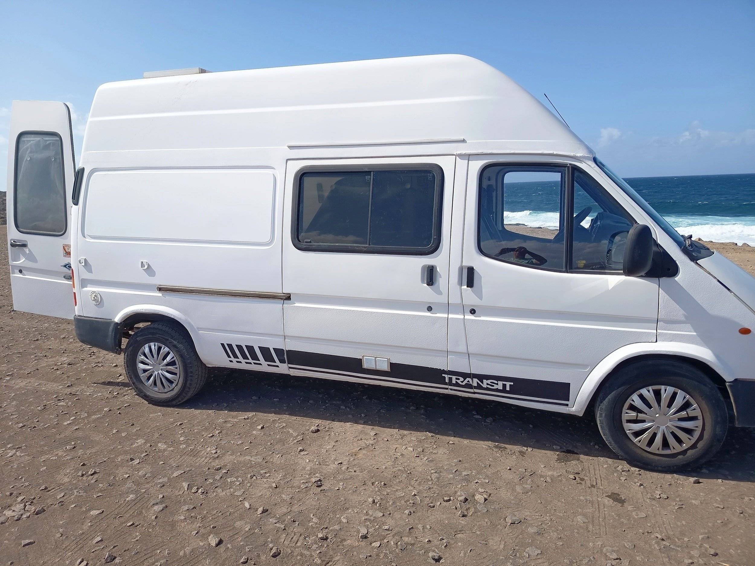 Front view from 3/4 Ford Transit - Yescapa
