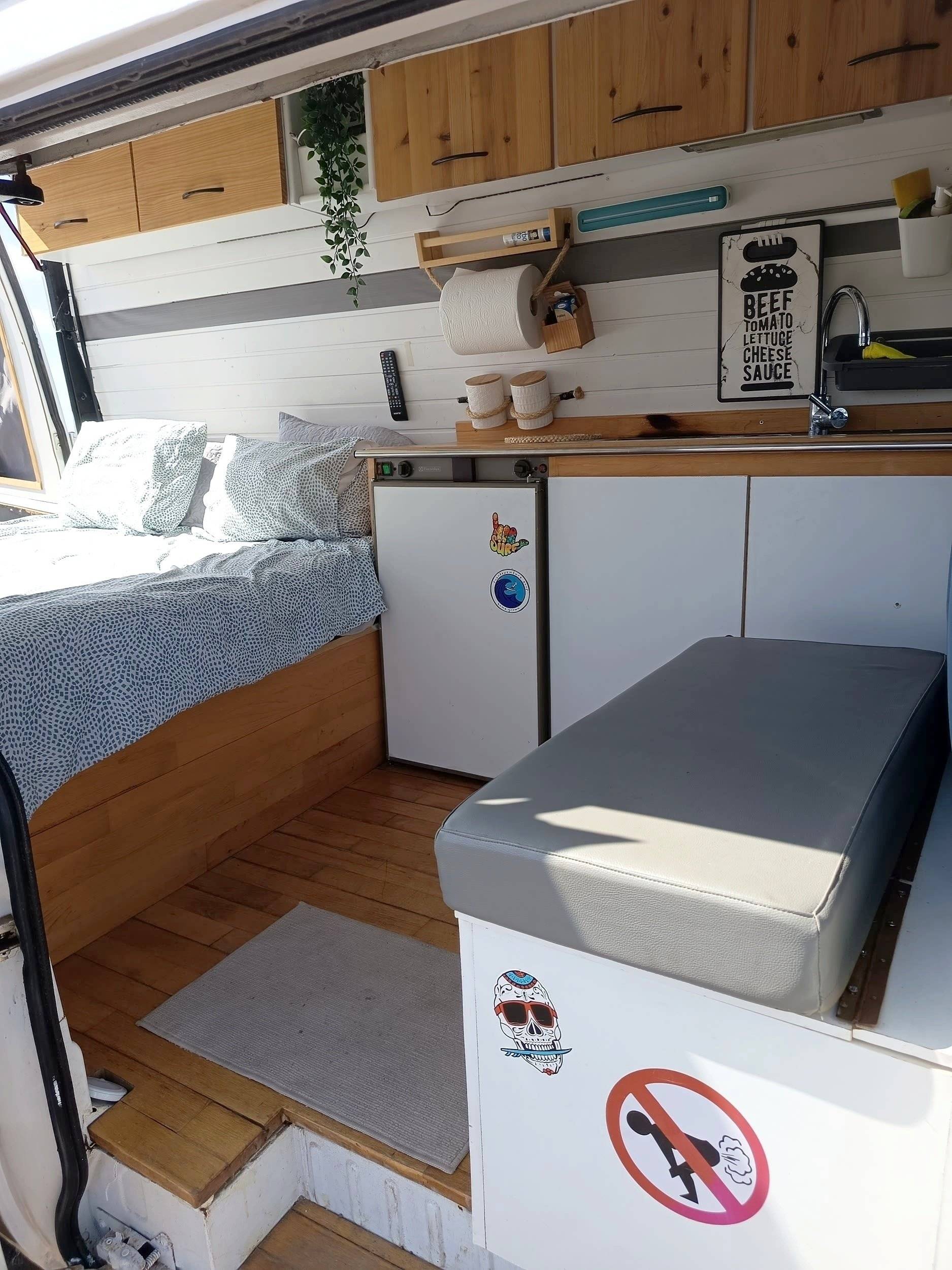 Front view from 3/4 Ford Transit - Yescapa
