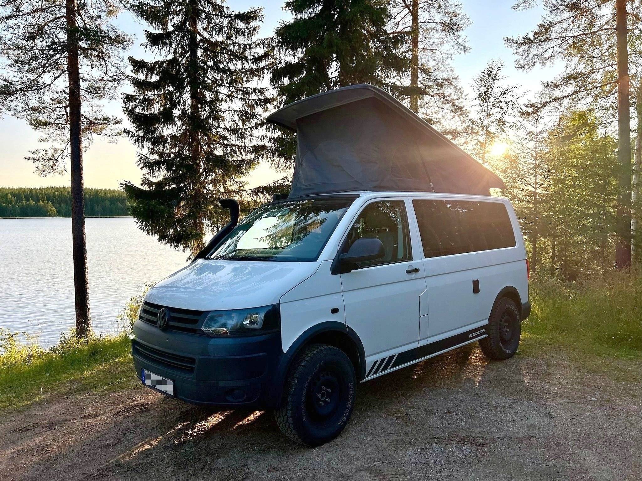 Vue avant de 3/4 Volkswagen - Yescapa
