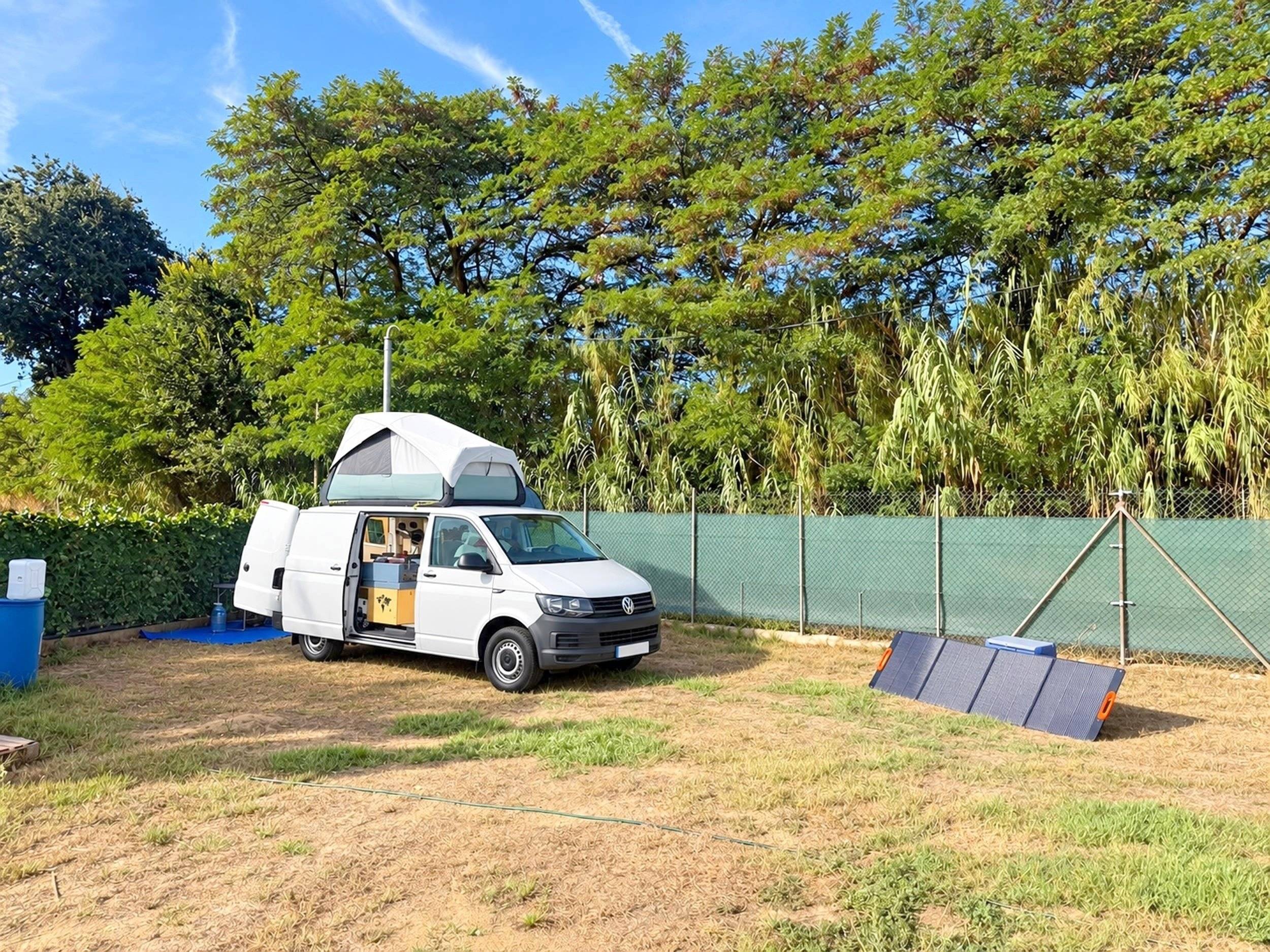 Front view from 3/4 Volkswagen T6 2 l 102 ch - Yescapa