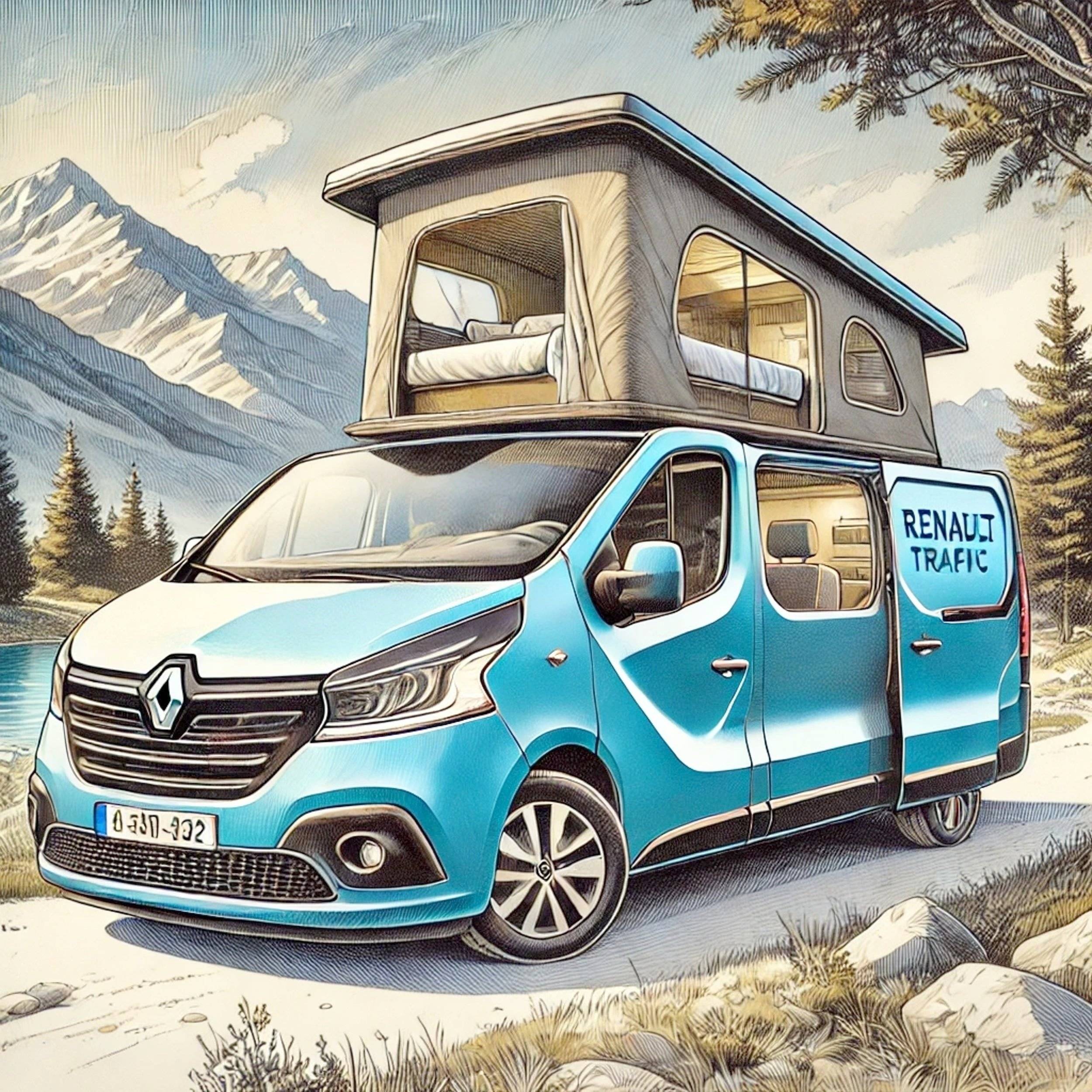 Front view from 3/4 Renault - Yescapa