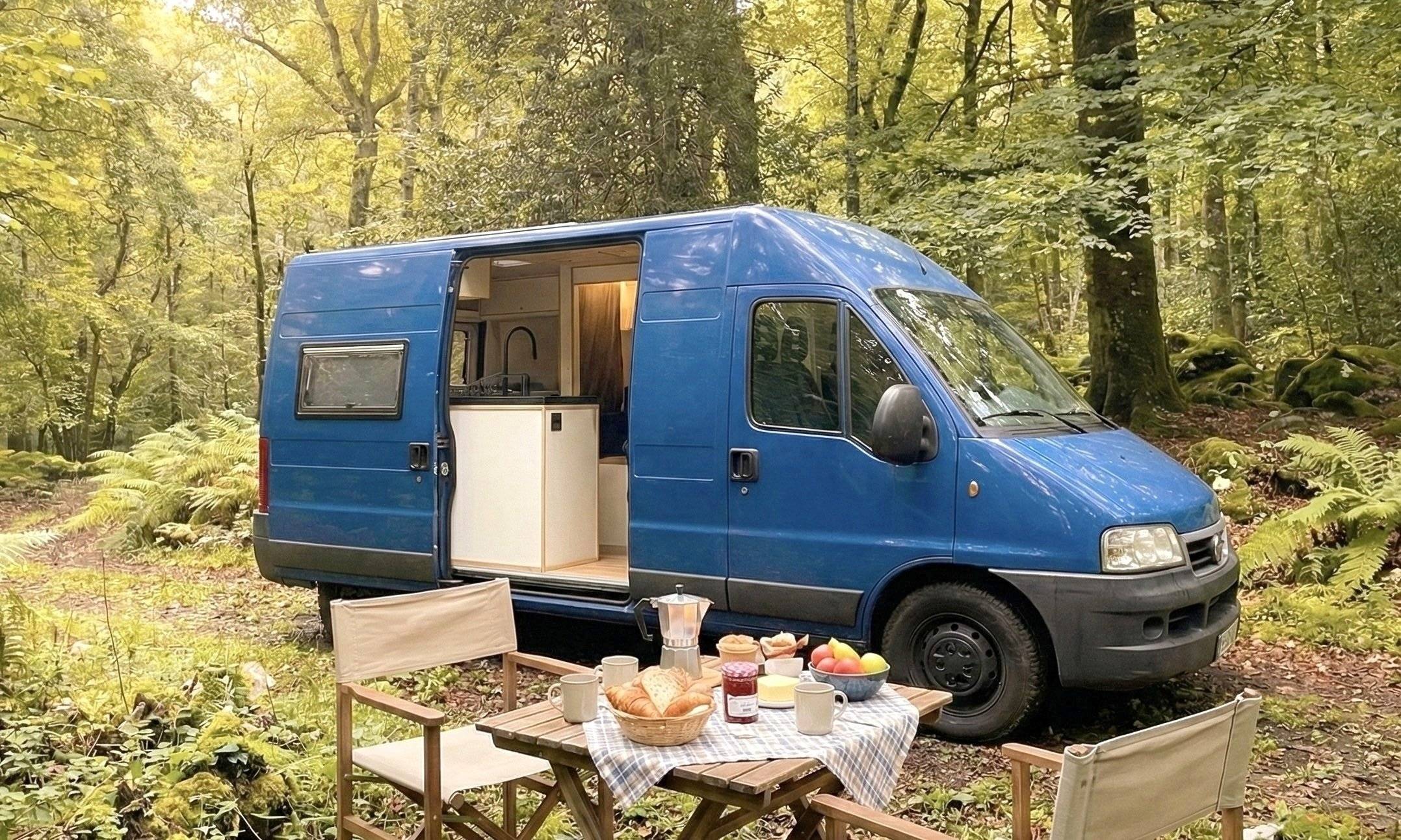 Front view from 3/4 Fiat Ducato 2.8 jtd - Yescapa