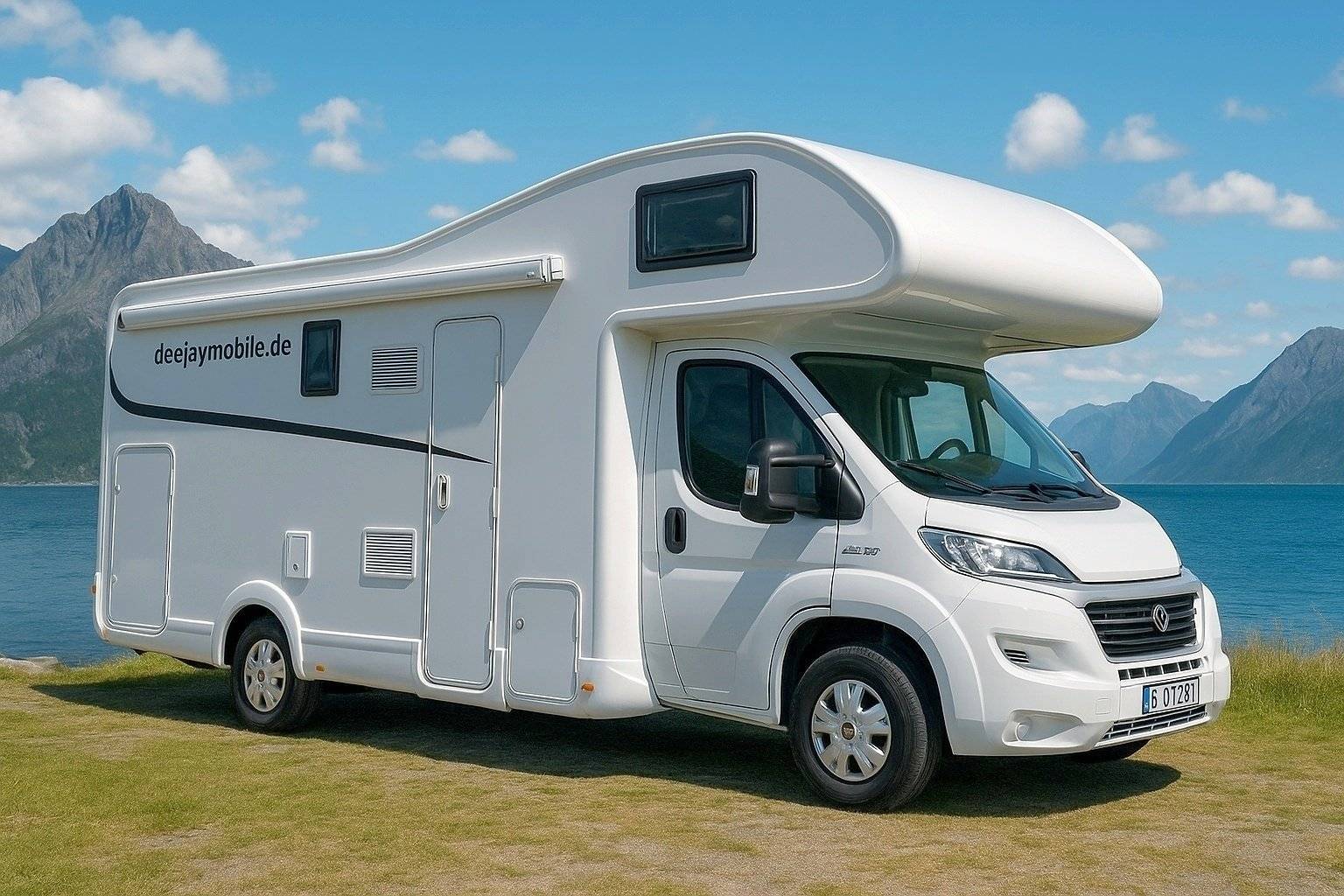 Front view from 3/4 Fiat 2,3 l 130 ch - Yescapa