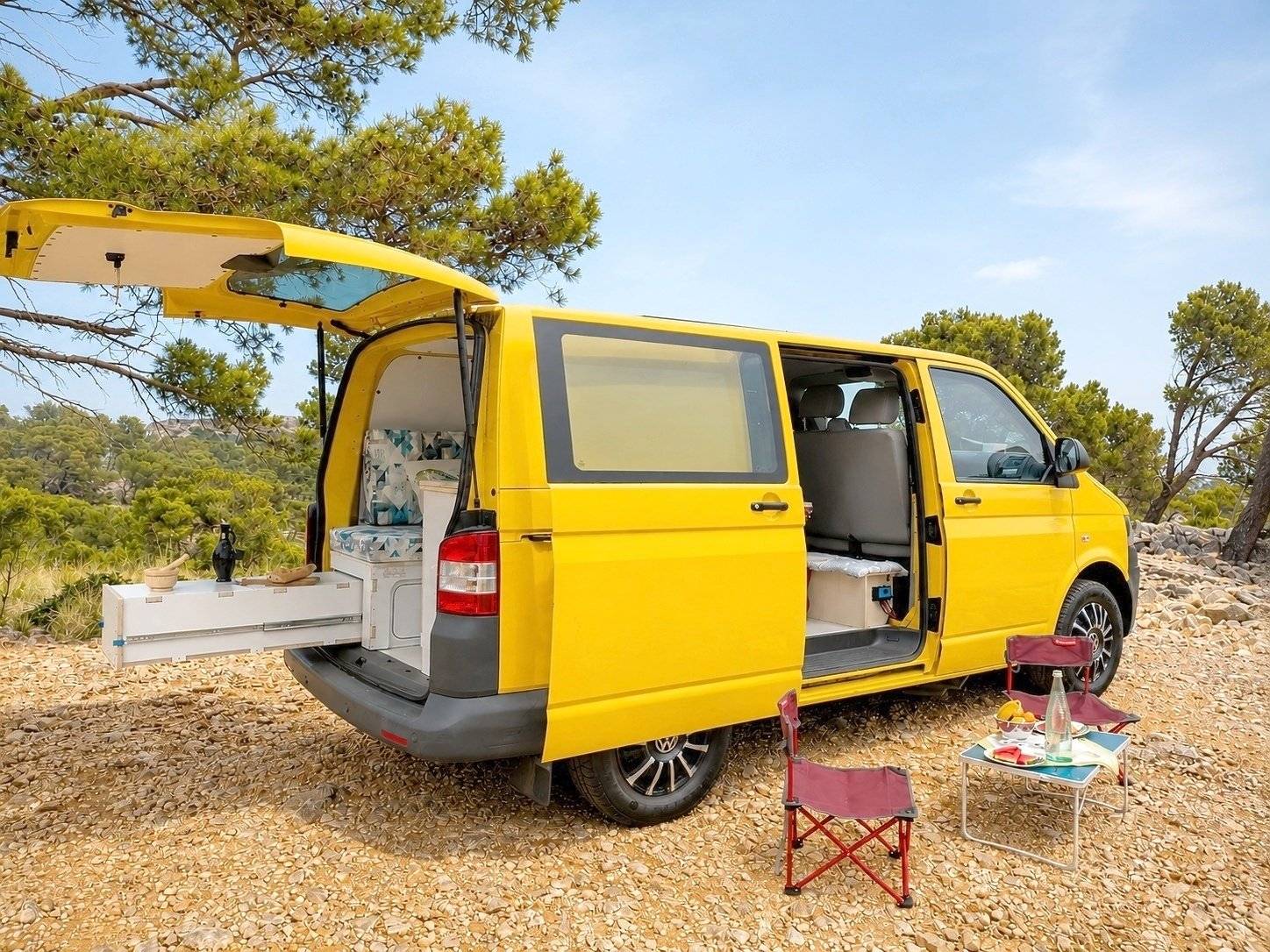 Berth Volkswagen Transporter - Yescapa