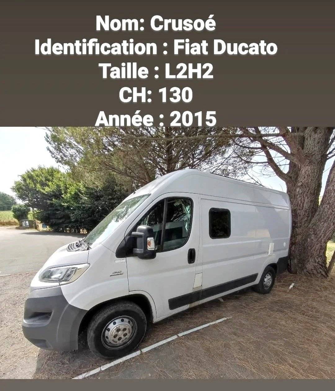 Voorkant 3/4 Fiat FIAT DUCATO - Yescapa