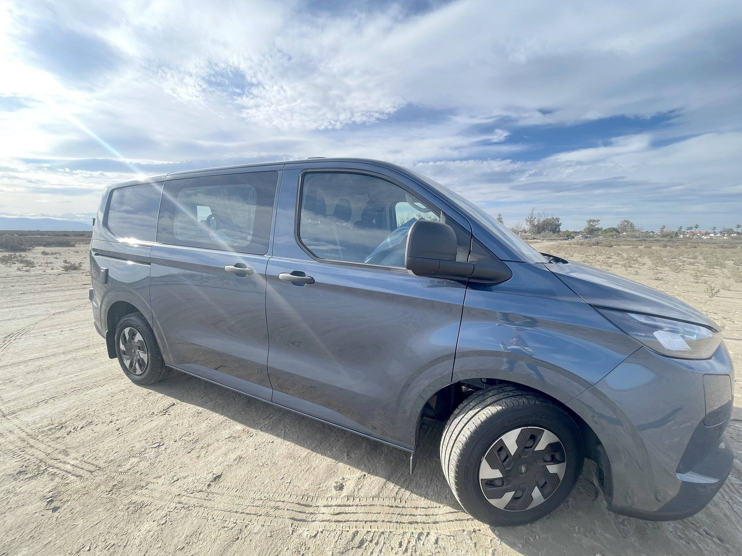 Front view from 3/4 Ford Transit - Yescapa