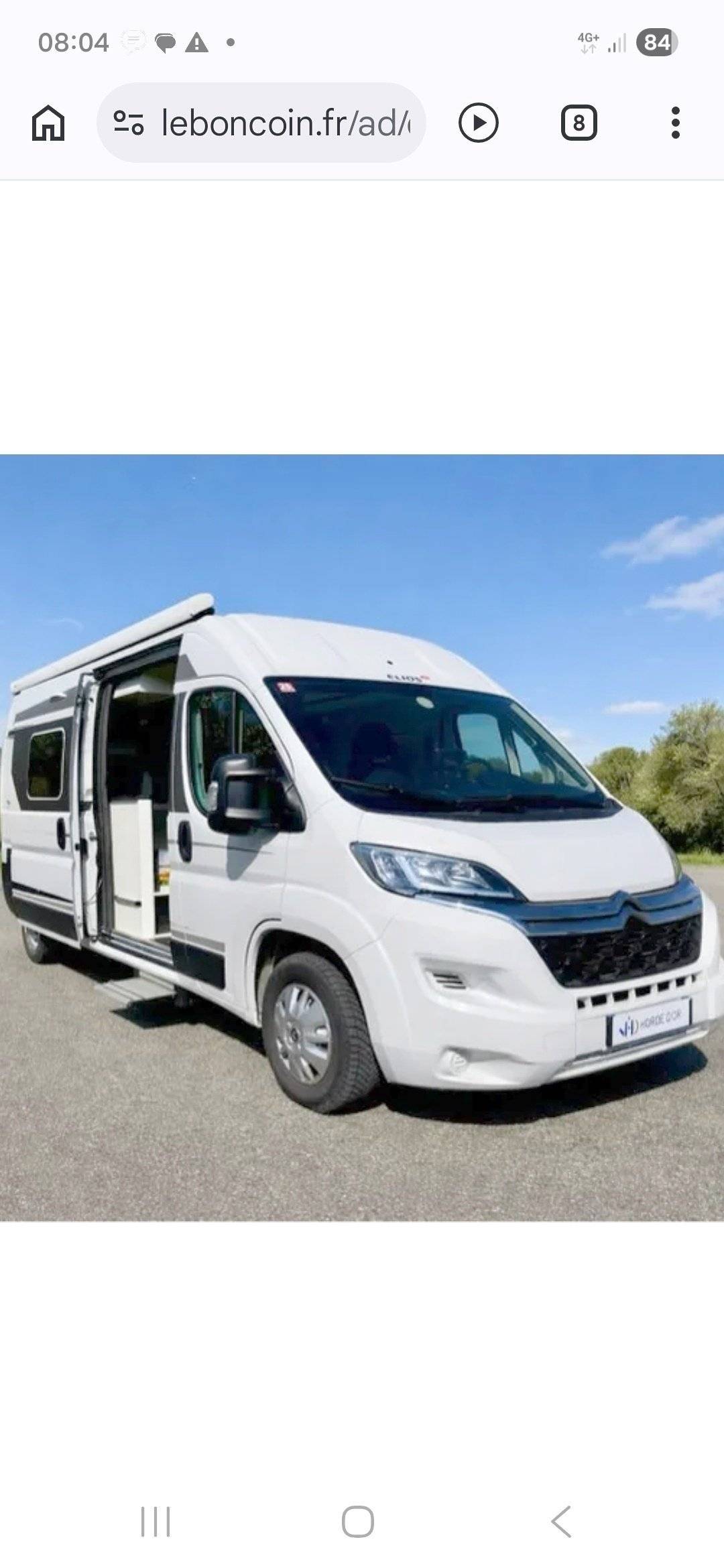 Vista del vehículo ángulo delantero Citroën - Yescapa