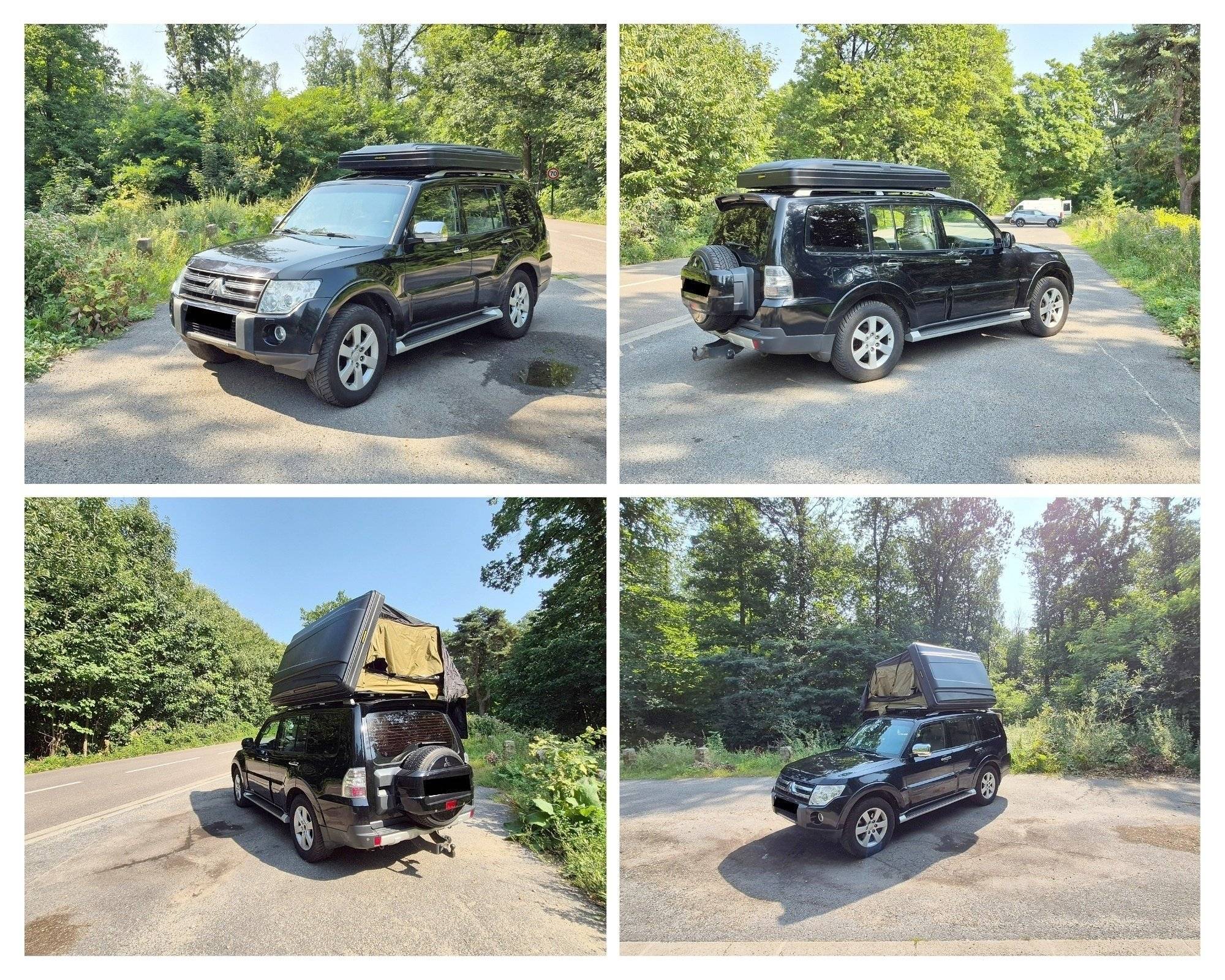 Front view from 3/4 Mitsubishi Pajero - Yescapa