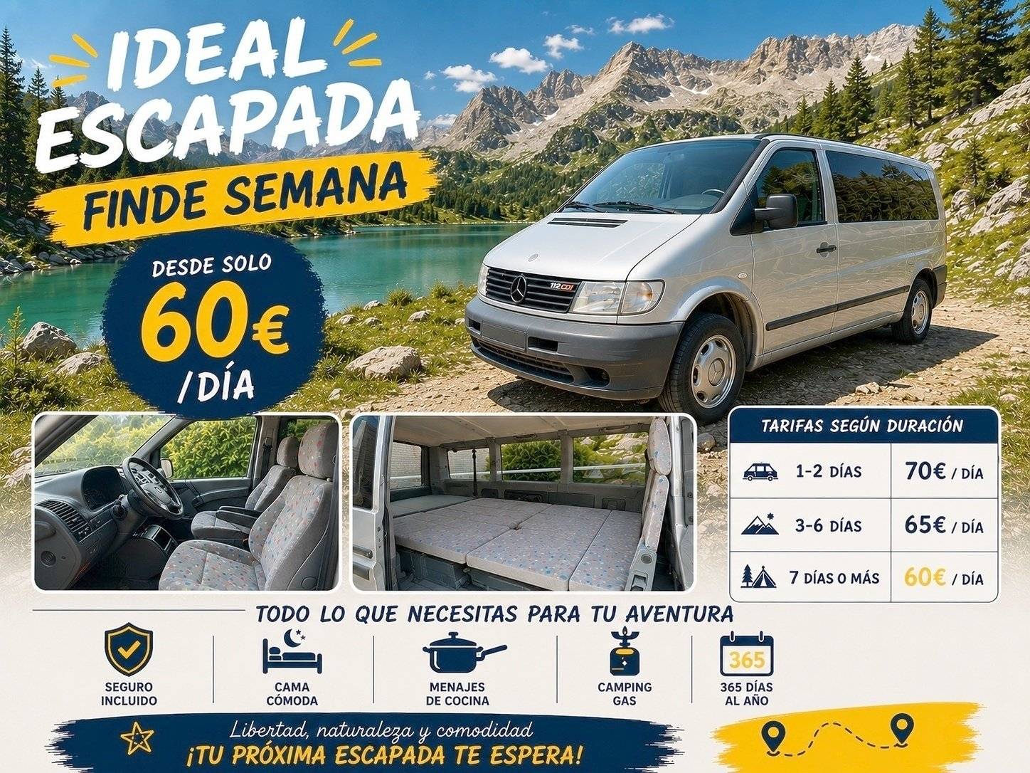 Driver's compartment Mercedes Vito 111 CDI 116 ch - Yescapa