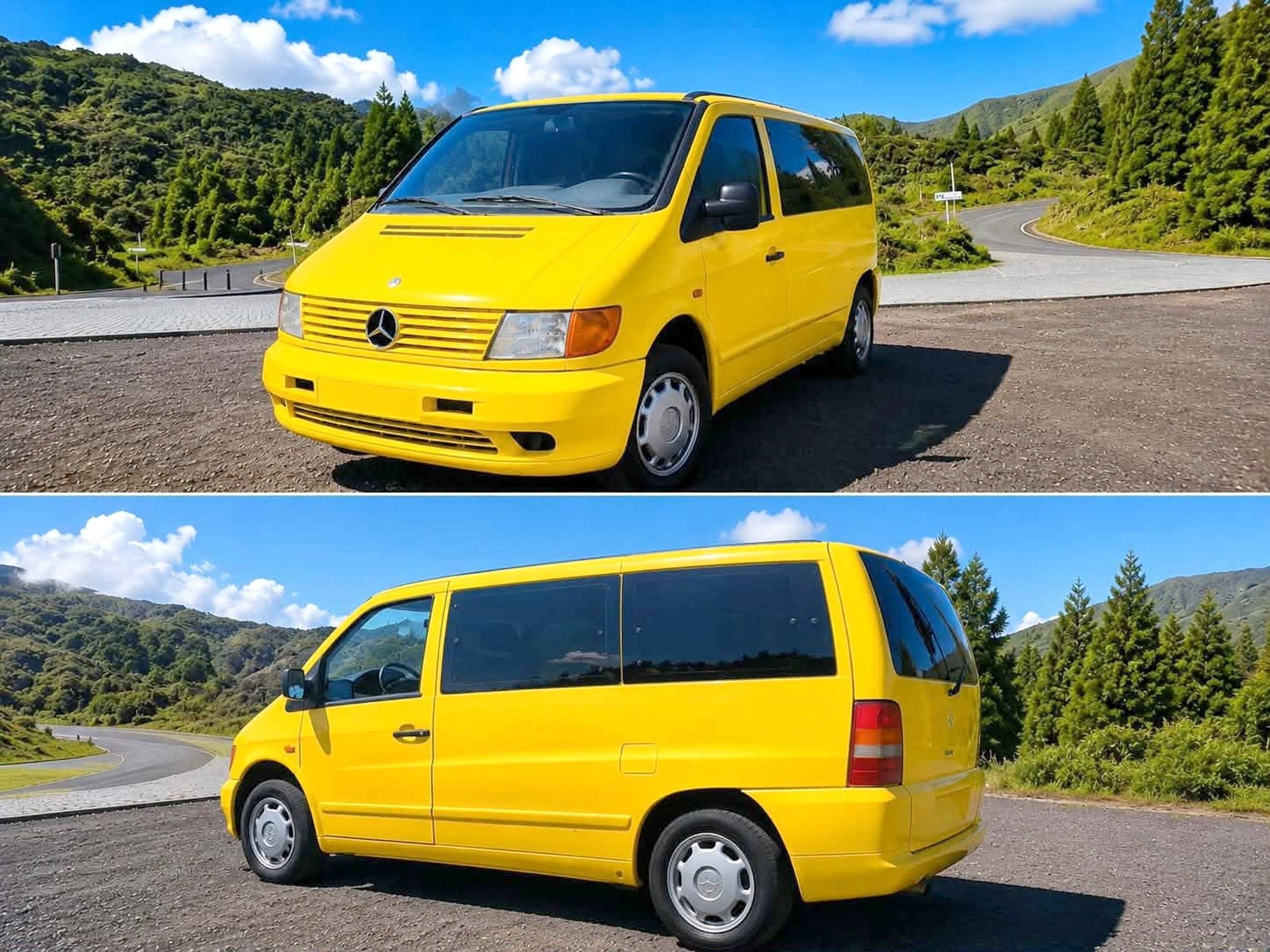 Vista frontale a ¾ Mercedes - Yescapa