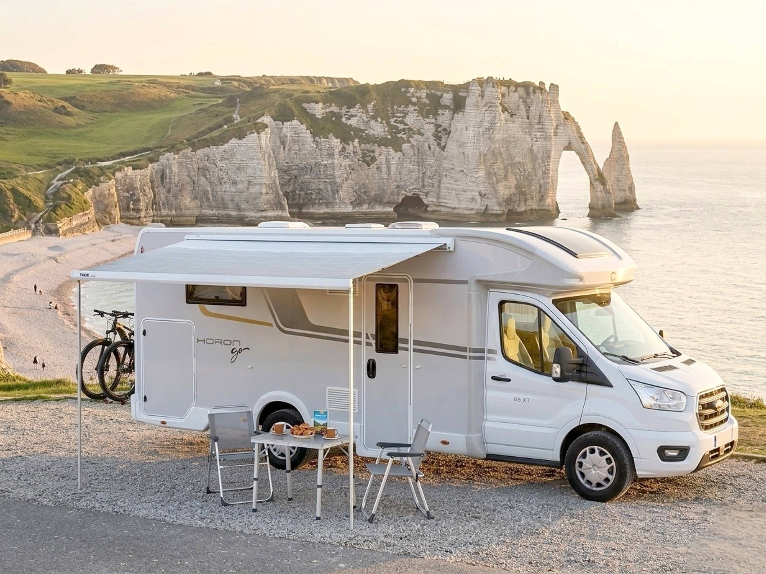 Voorkant 3/4 Ford Transit 2,0 l 170 ch - Yescapa