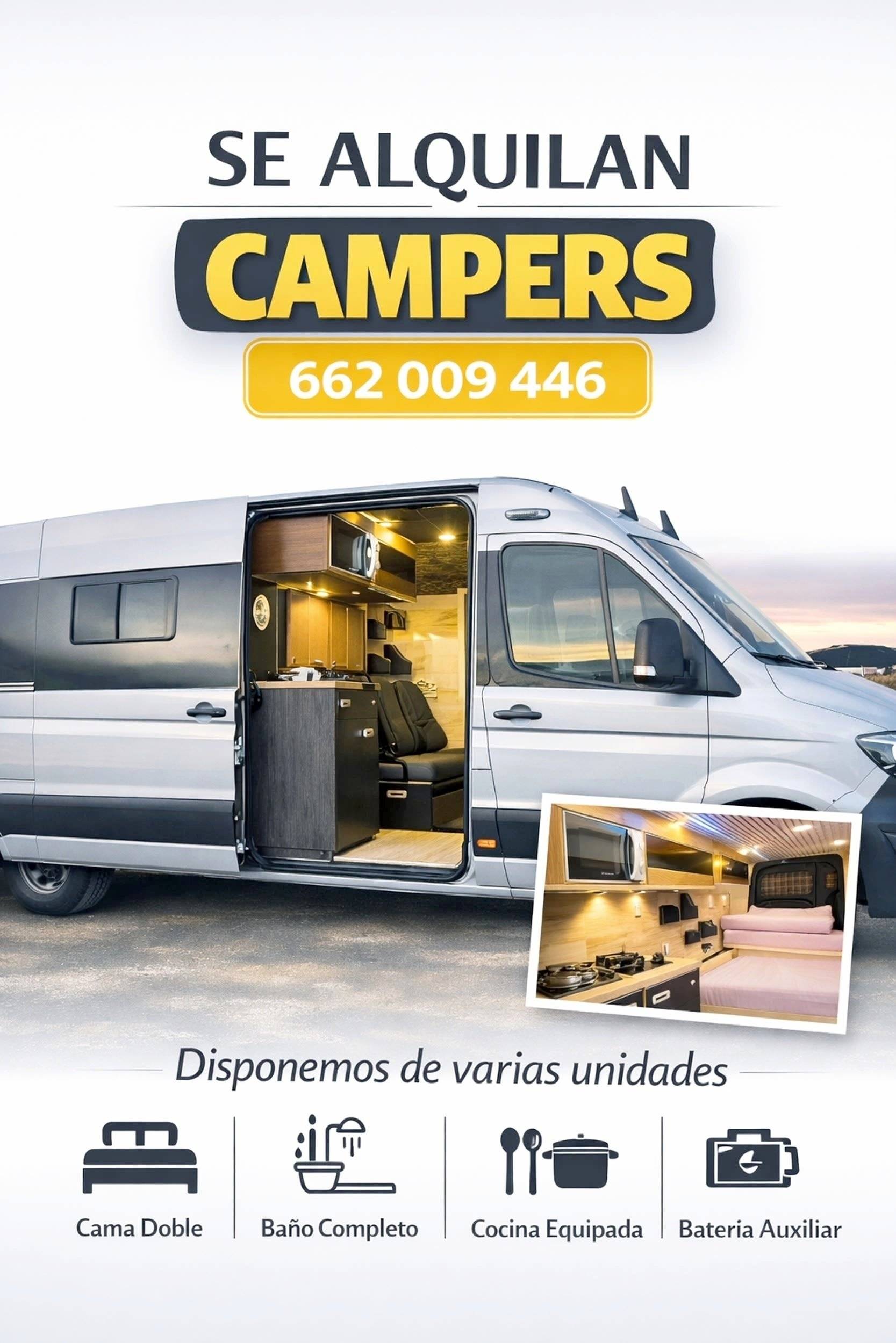Voorkant 3/4 Volkswagen Crafter 2,0 l 102 ch - Yescapa