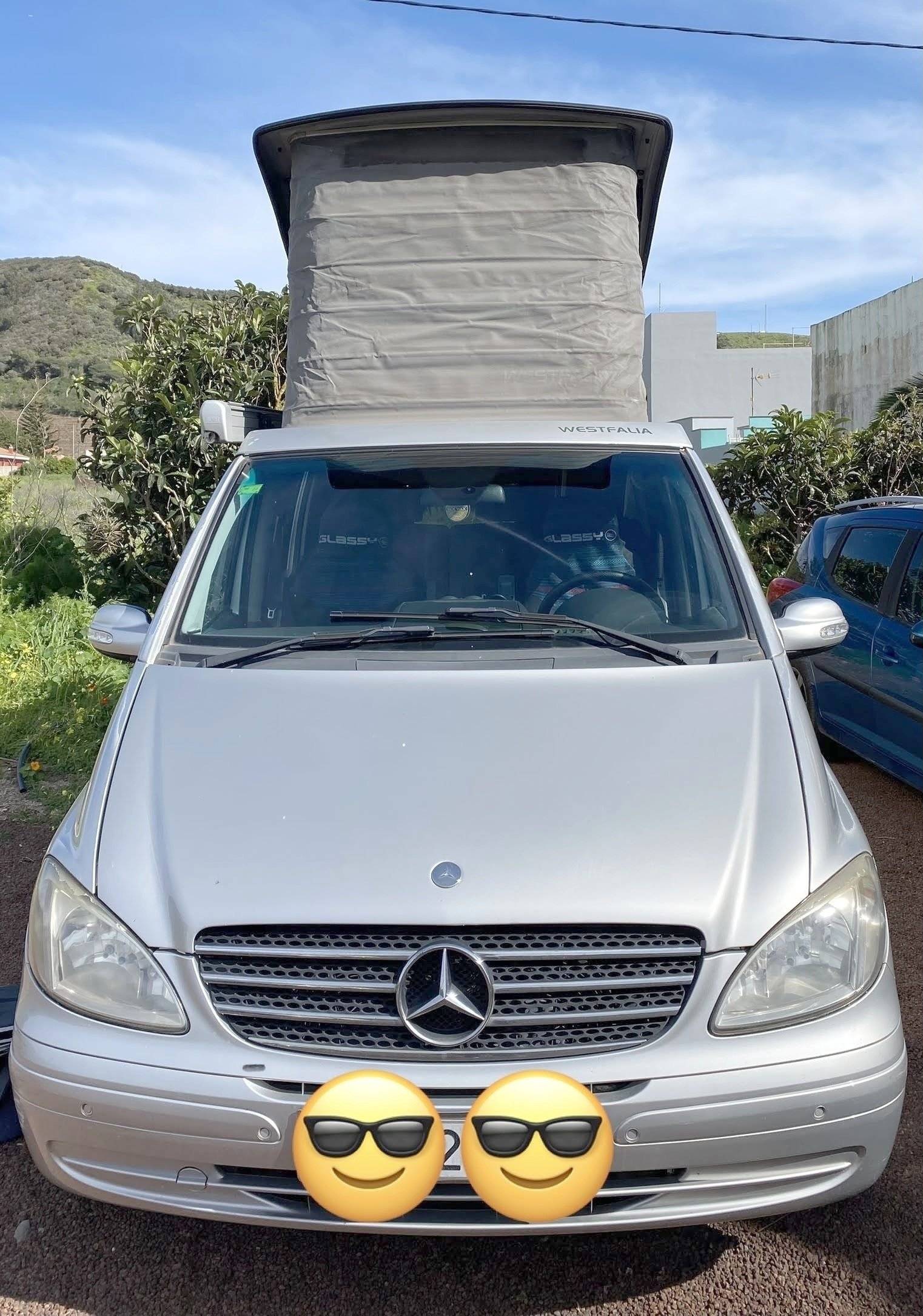Vista de 3/4 Mercedes Mercedes Marco polo - Yescapa