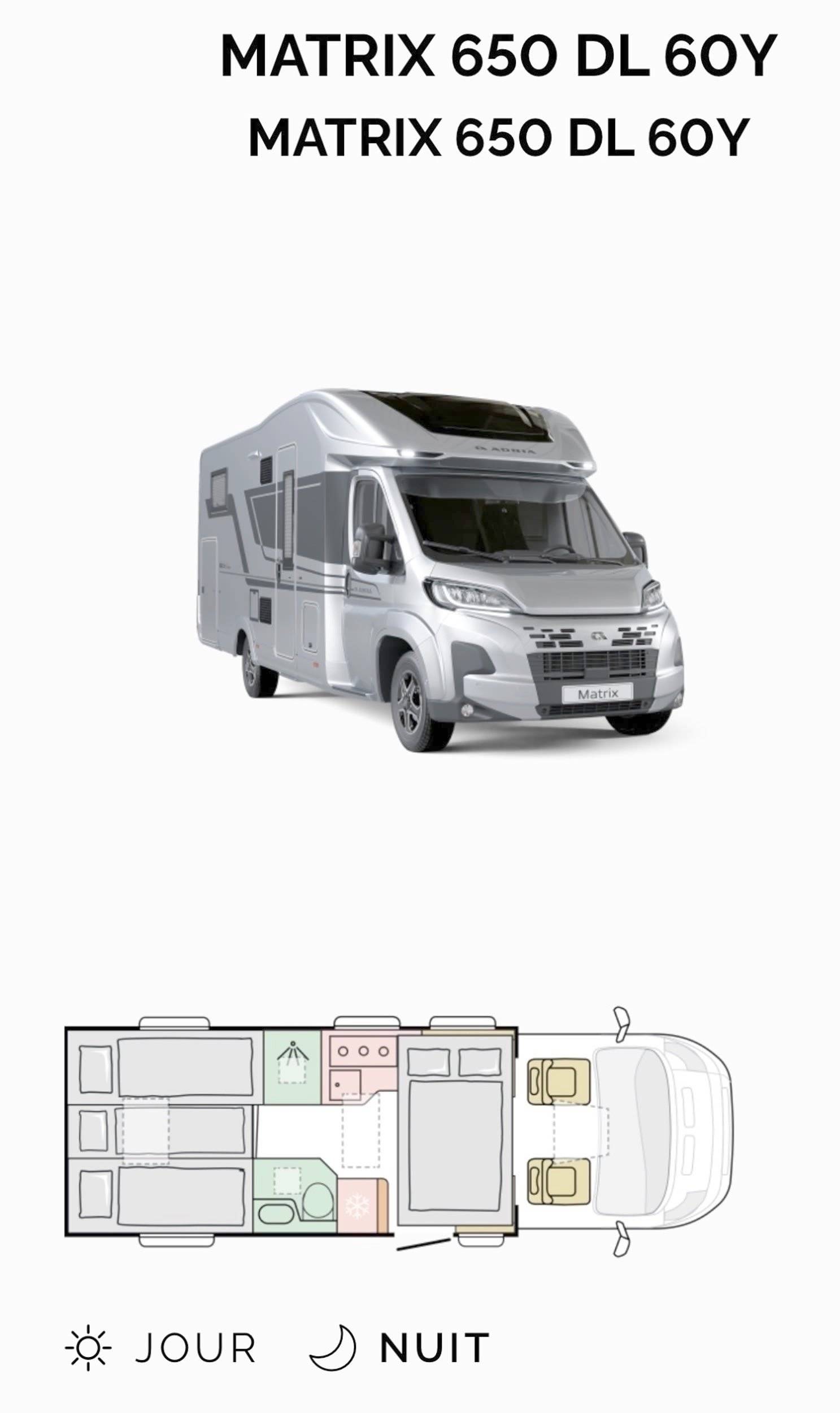 Adria Matrix 650 DL 60Y