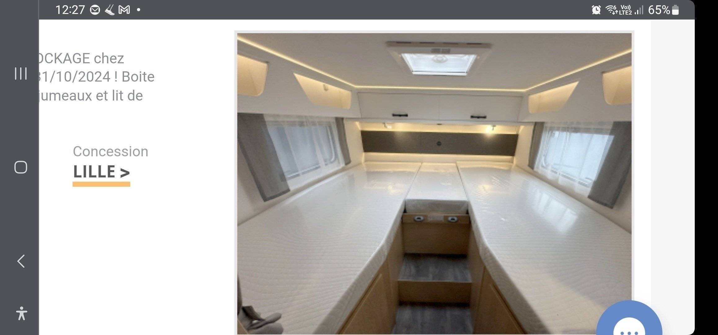 Berth Fiat - Yescapa