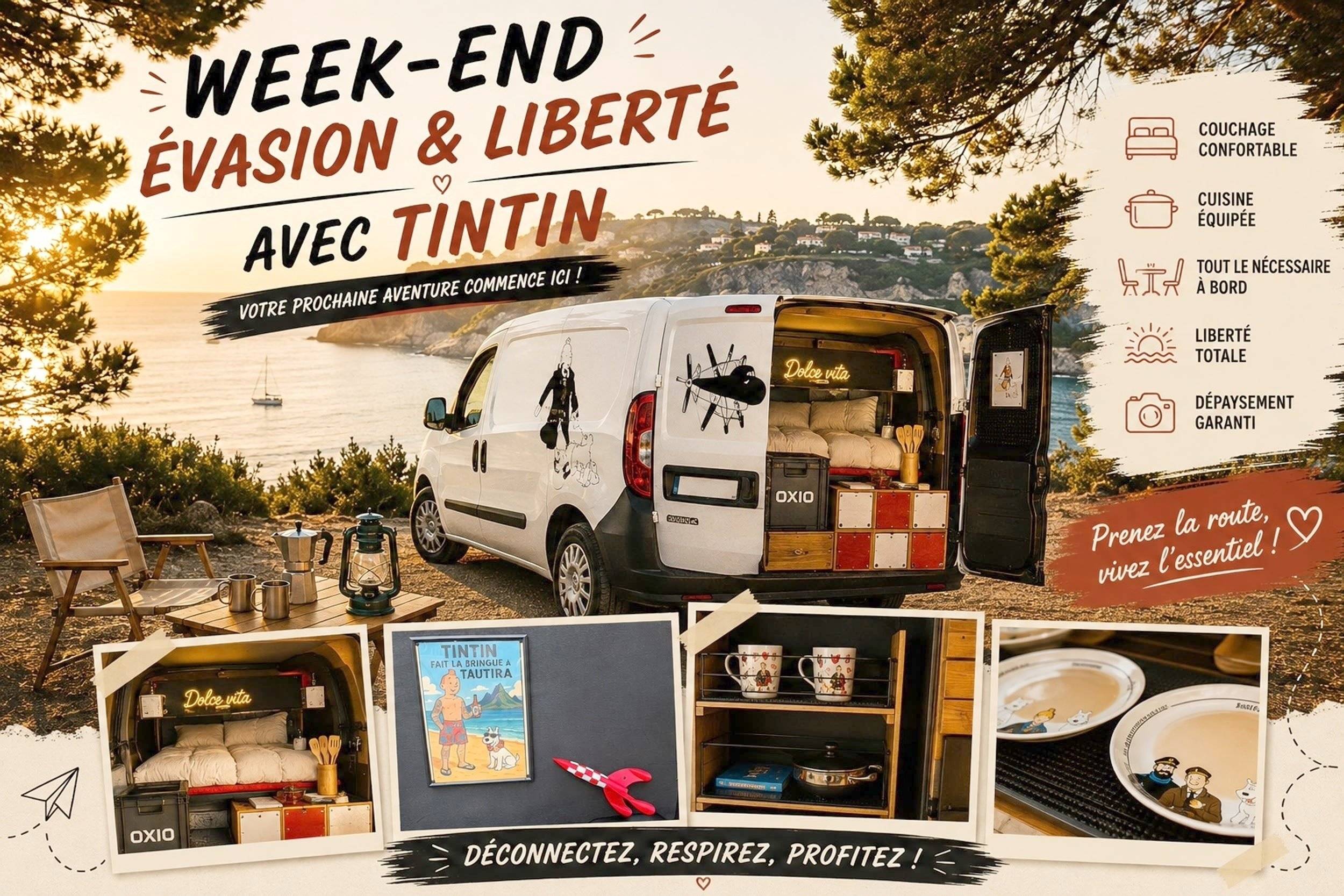 Vista frontale a ¾ Fiat 1.3 multijet - Yescapa