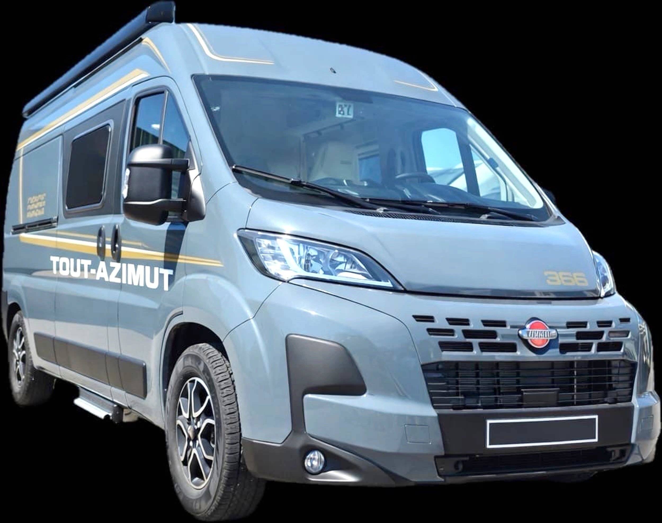 Vista de 3/4 Fiat Ducato Multijet 3 - 2,2L 140 ch - Yescapa