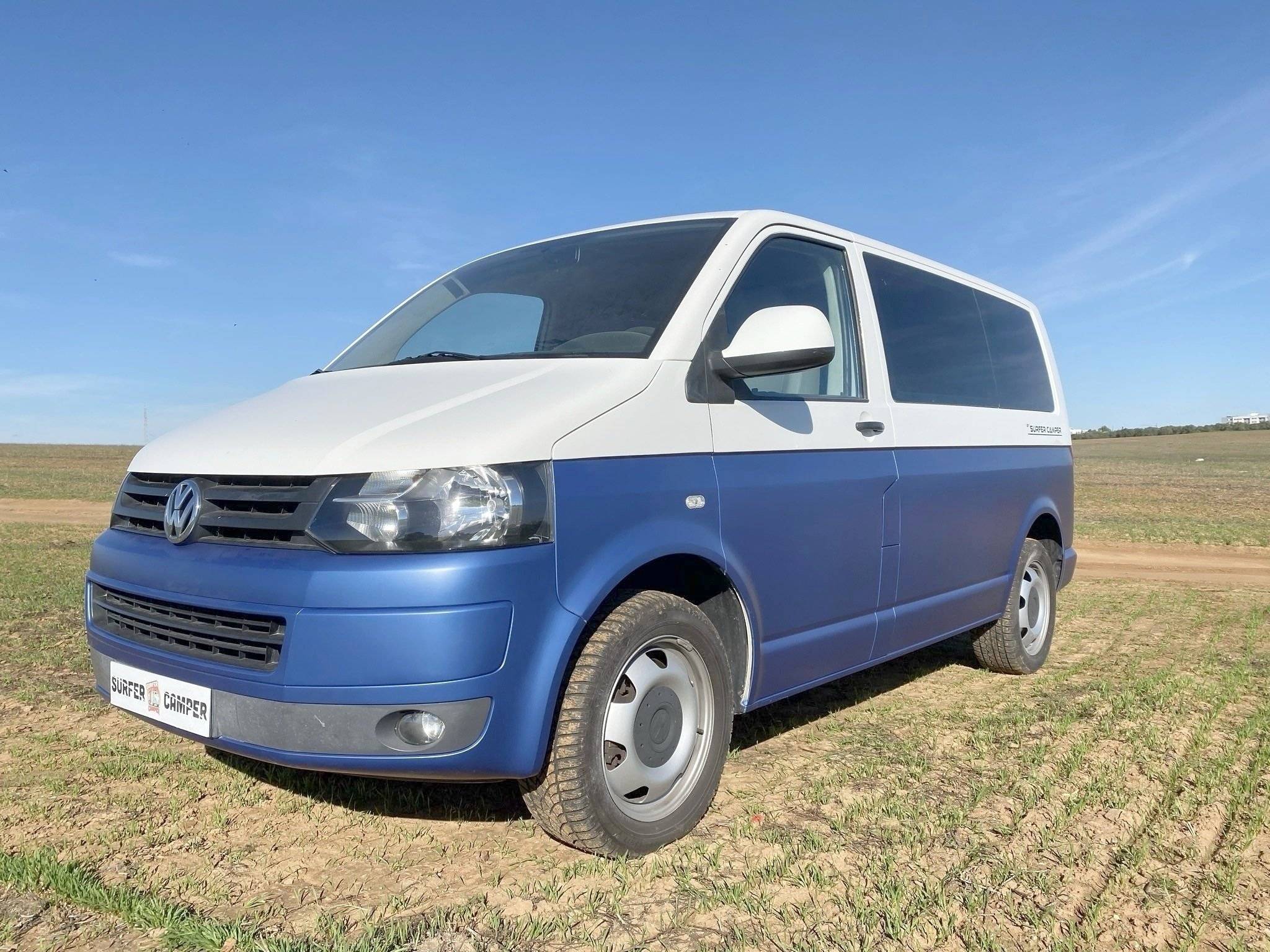 Vue avant de 3/4 Volkswagen T5 2,0 l 180 ch - Yescapa