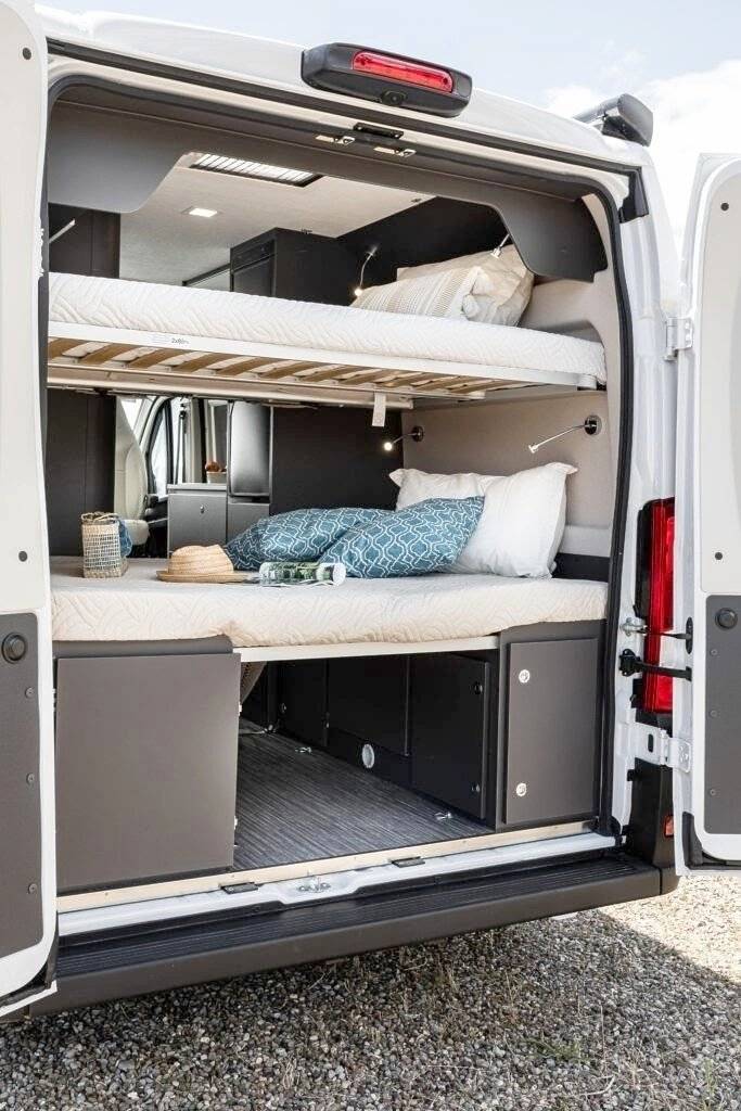 Slaapplaatsen Fiat Ducato - Yescapa